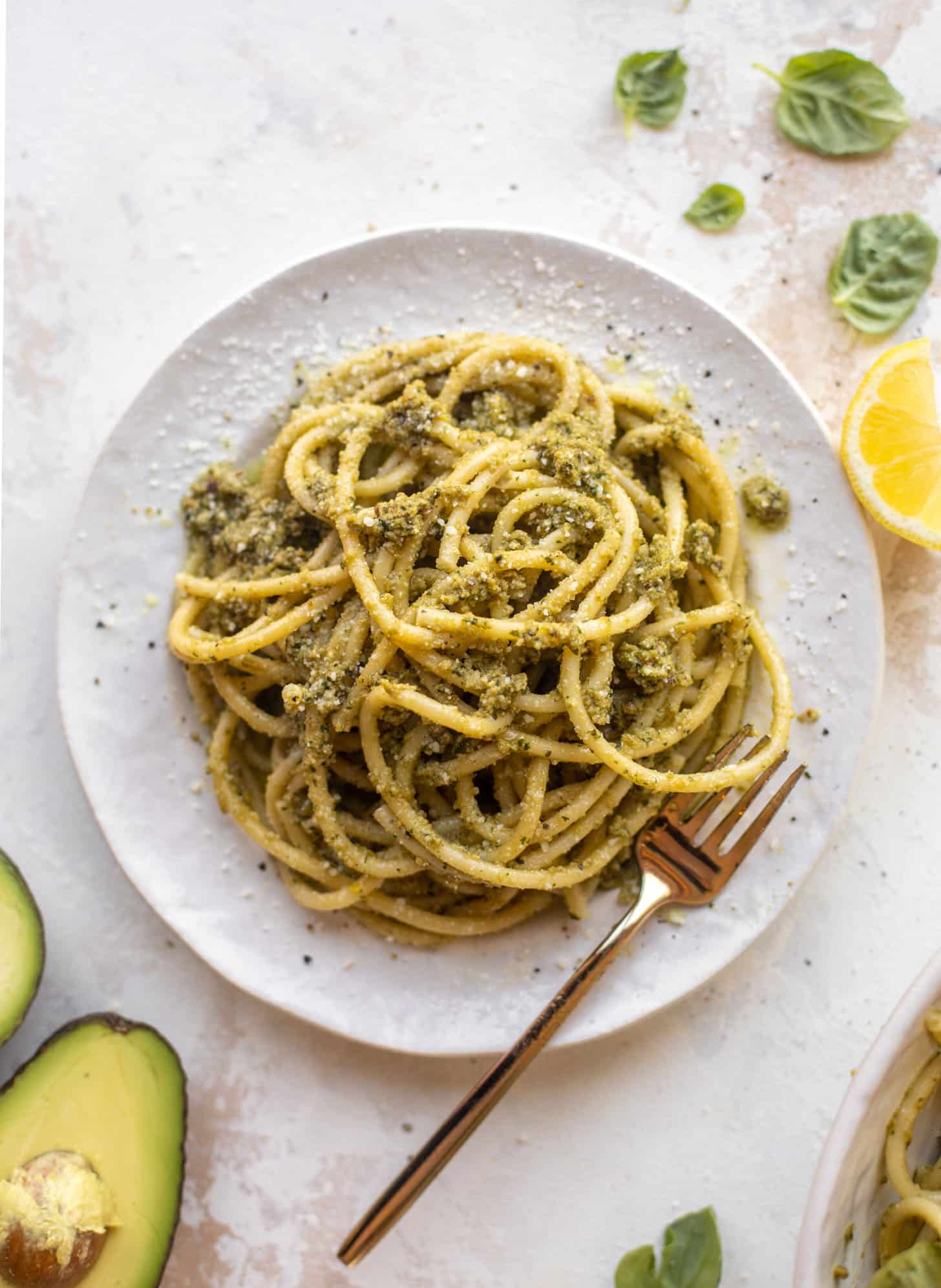 avocado pesto pasta