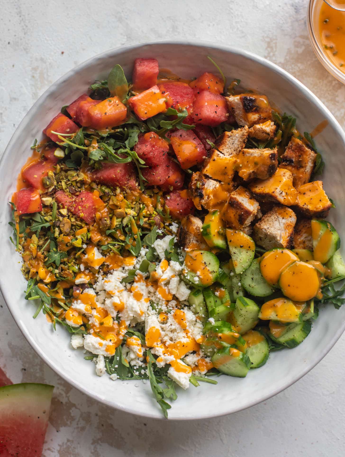 blackened chicken watermelon salad