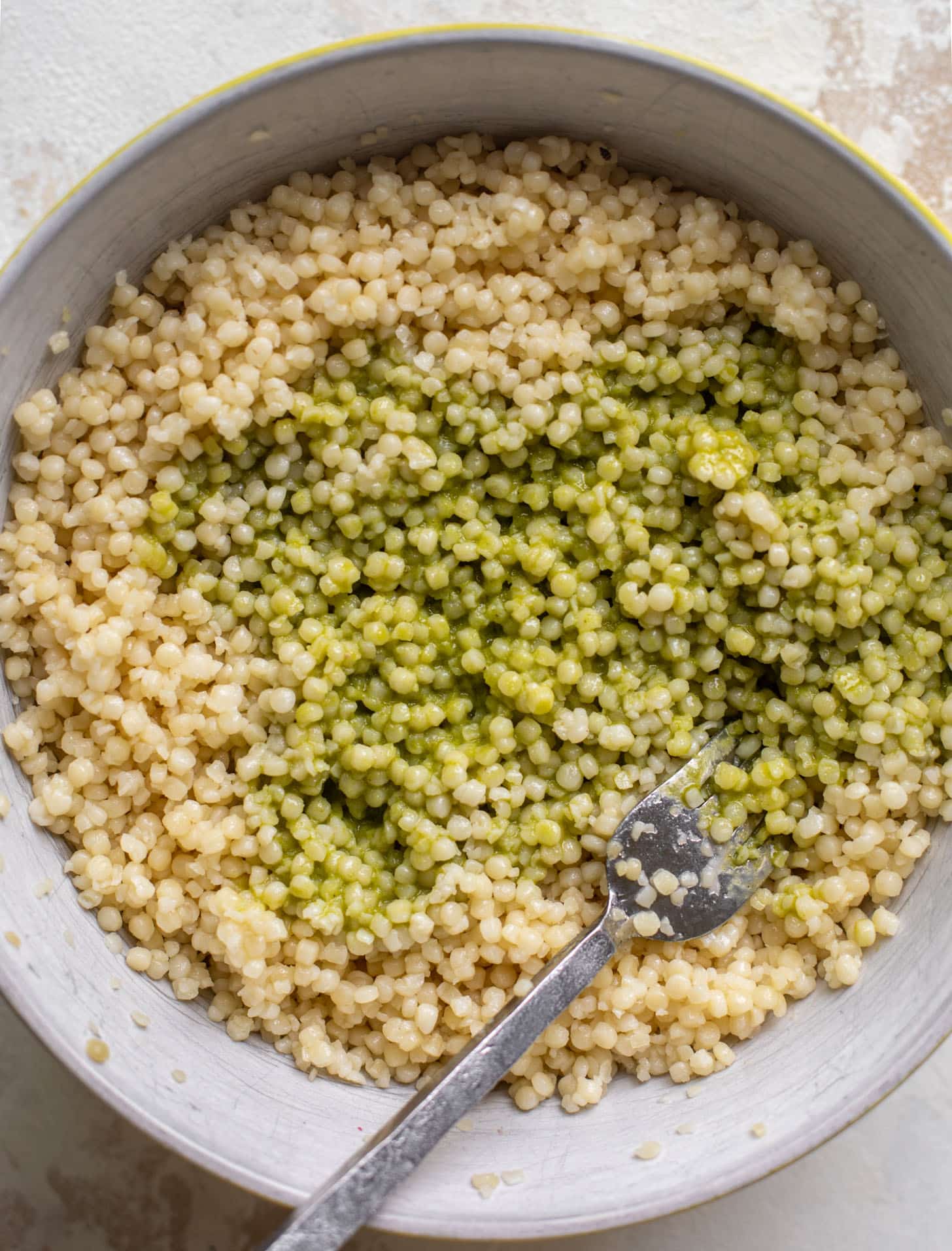 couscous with cilantro lime vinaigrette