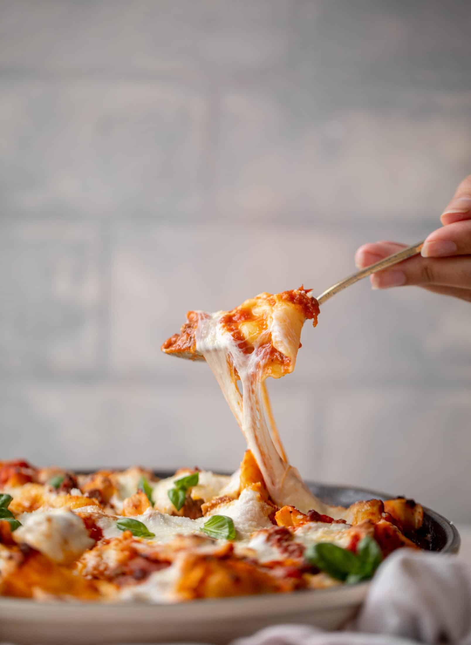 cheesy weeknight tortellini skillet