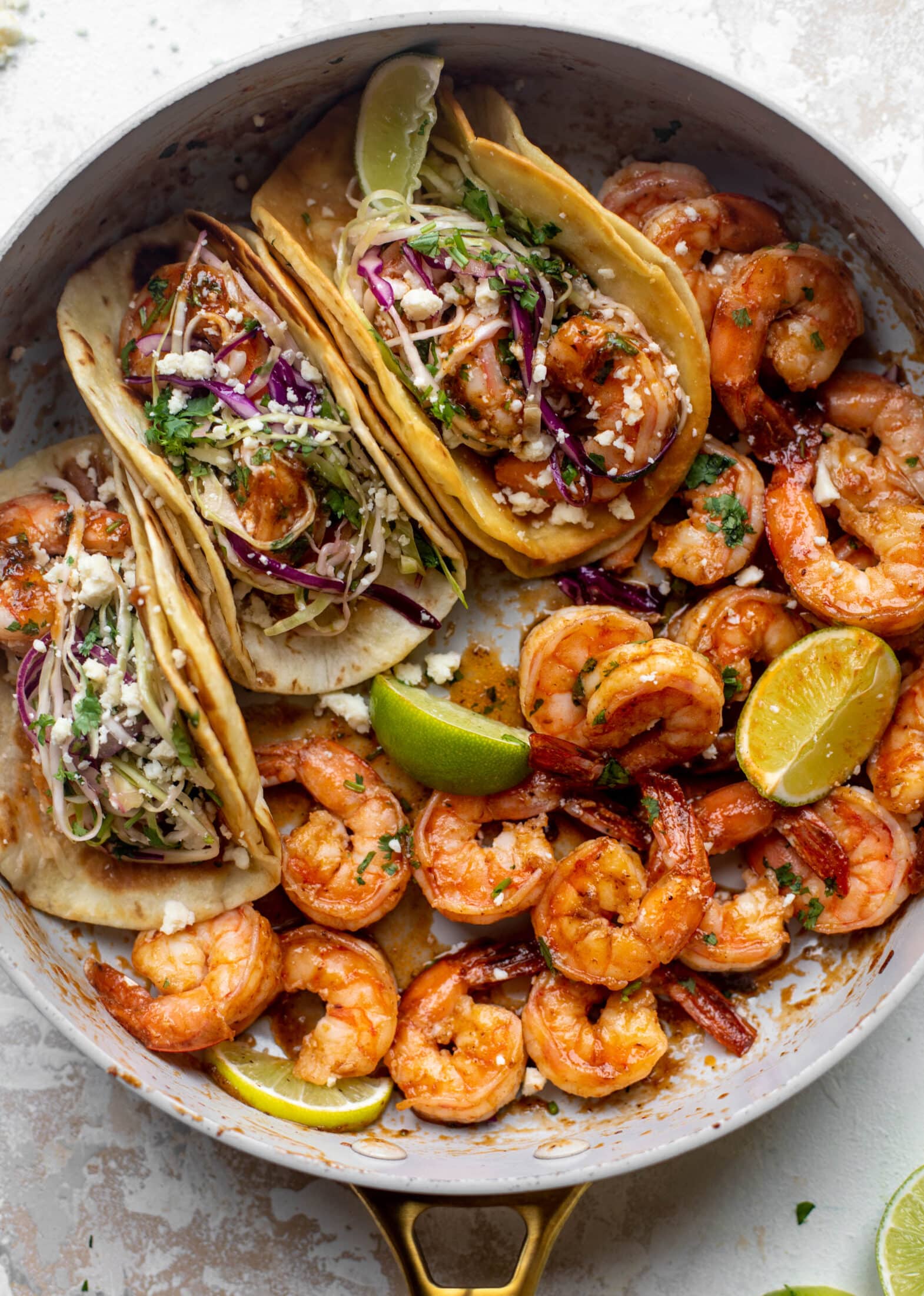 honey chipotle shrimp tacos