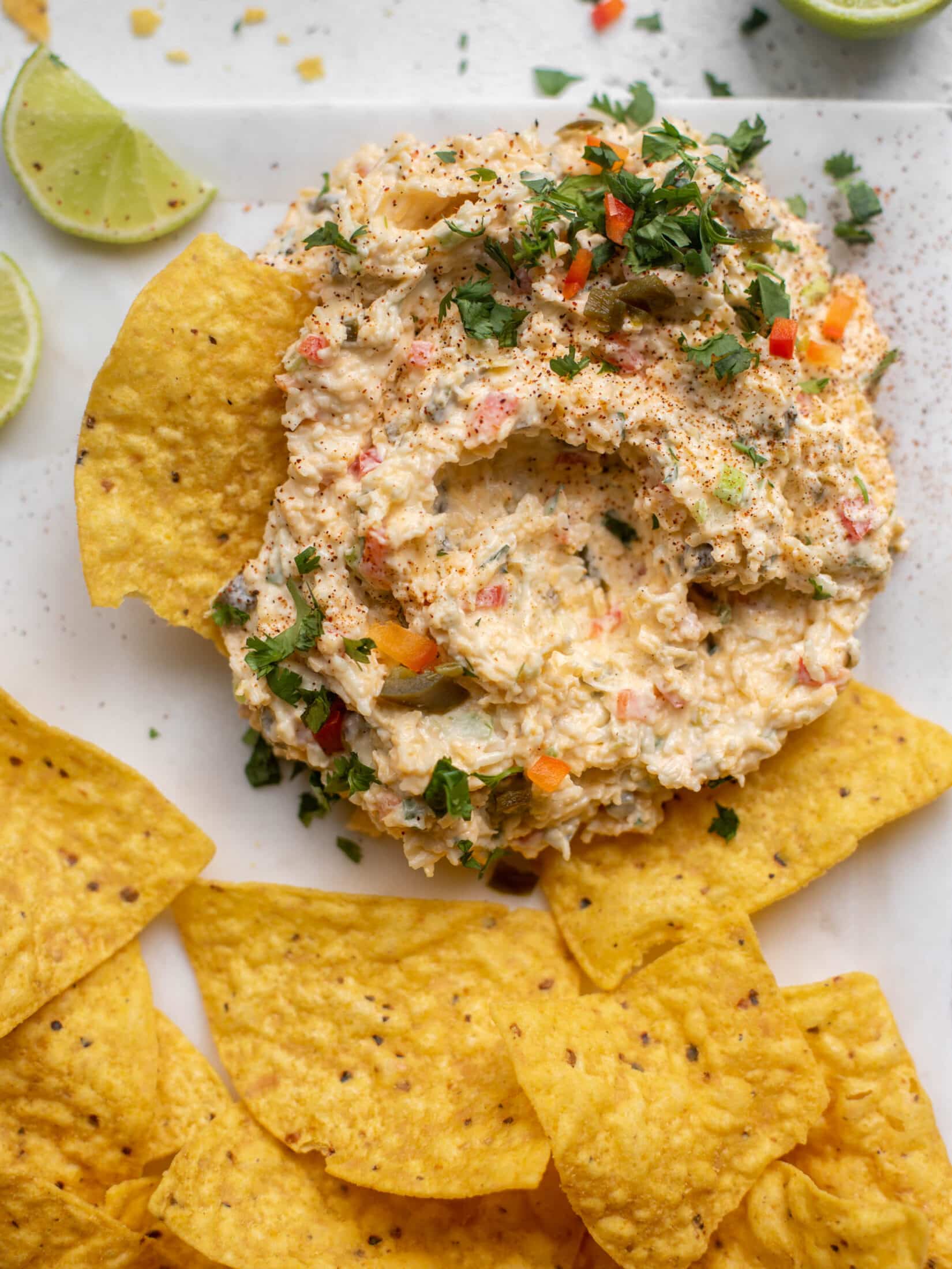 creamy chilled queso dip