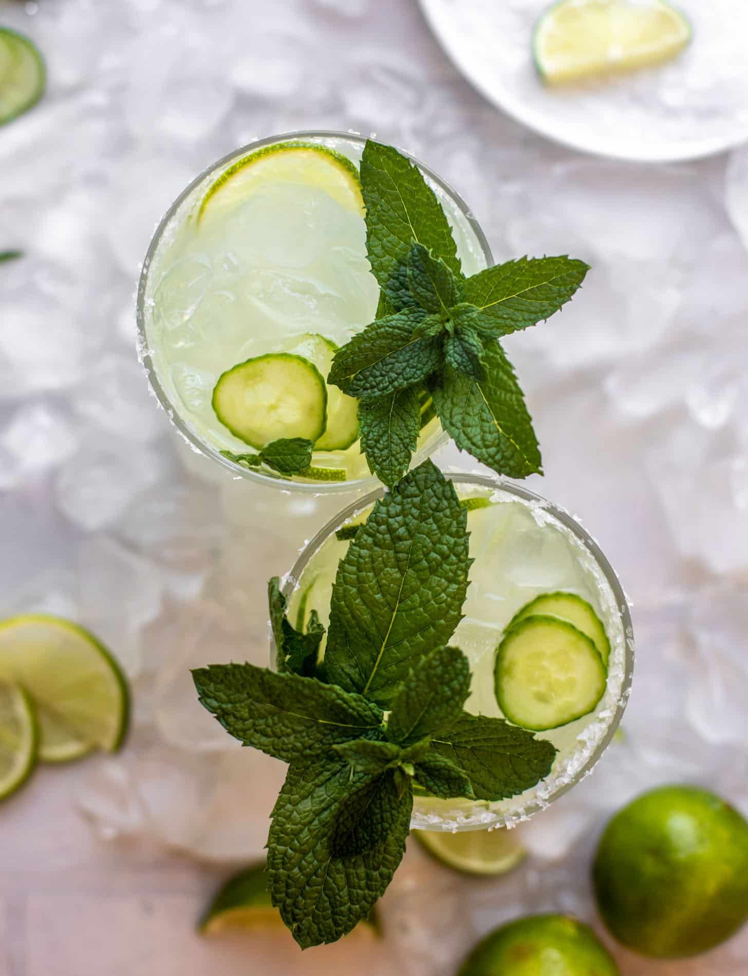 cucumber mint margaritas