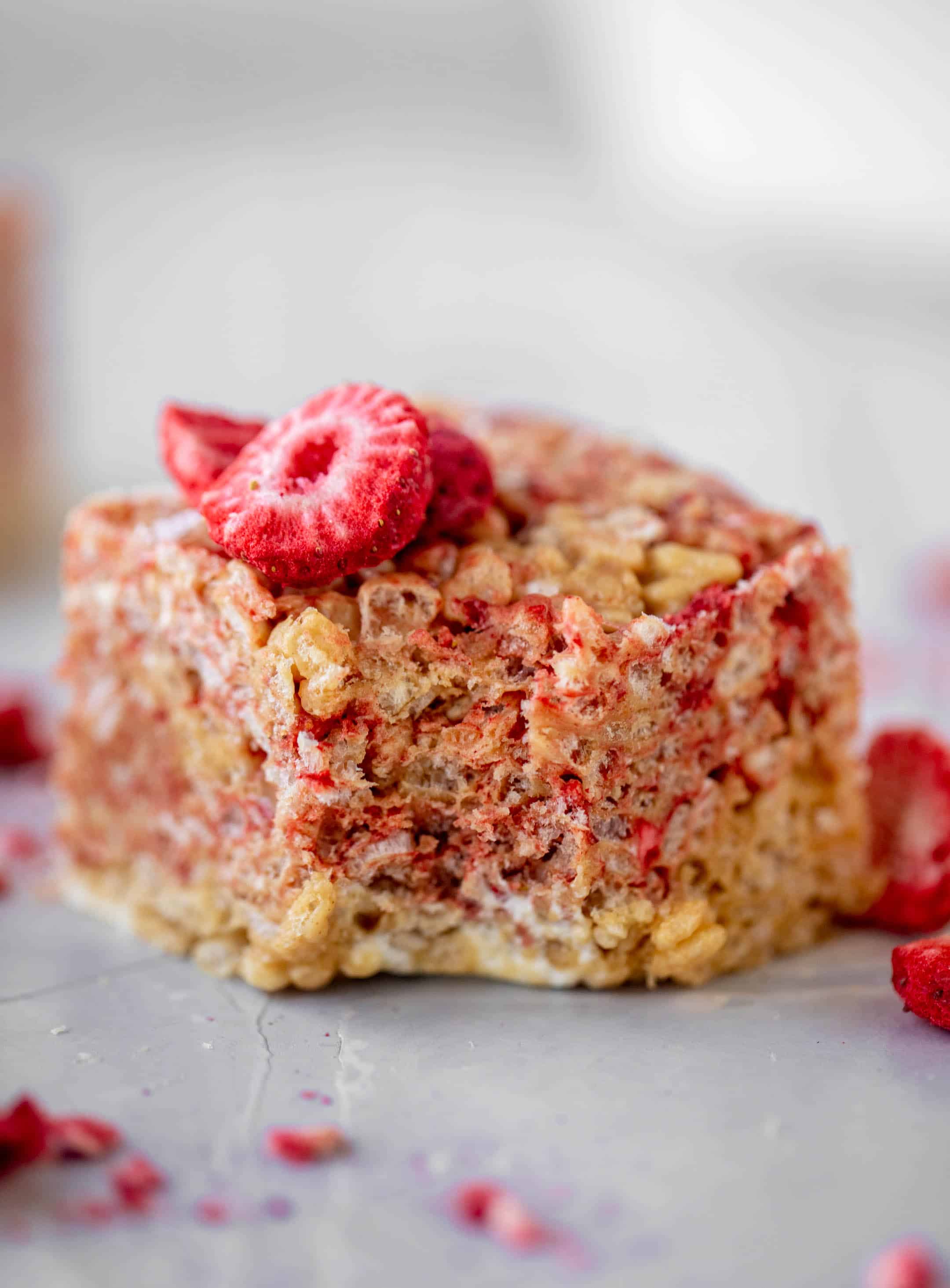 peanut butter and jelly rice krispy treats