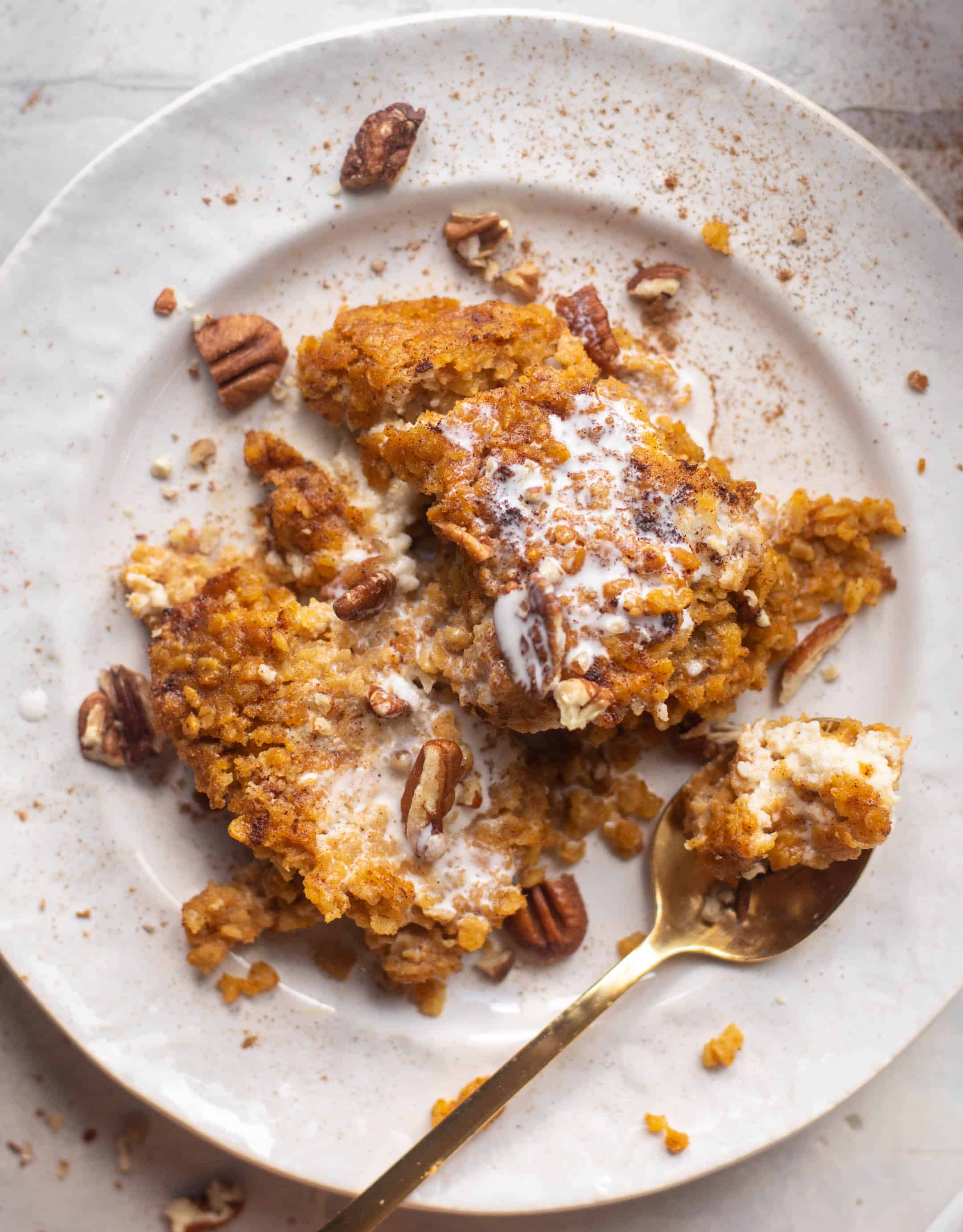pumpkin cheesecake baked oatmeal