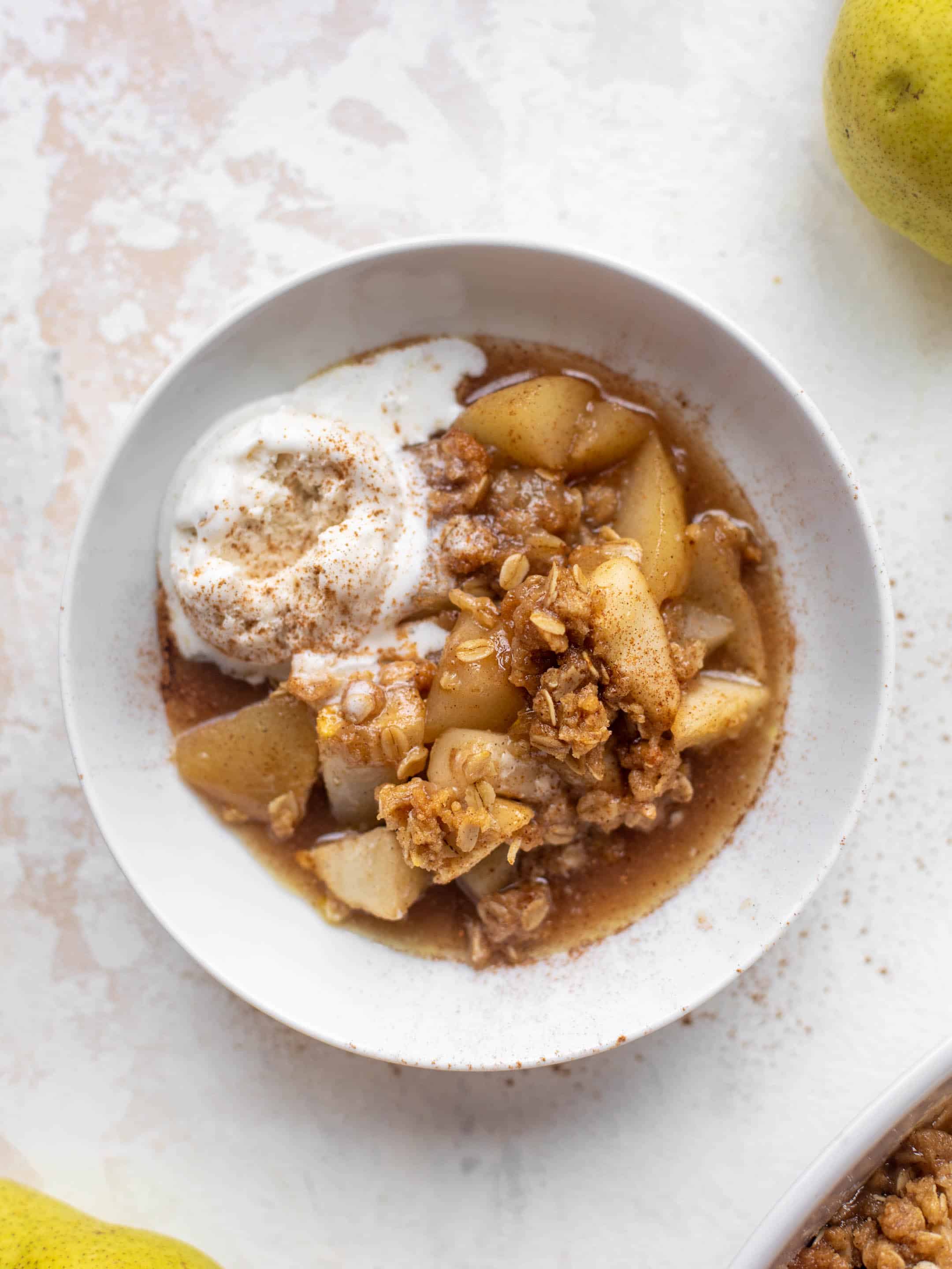 chai pear crisp