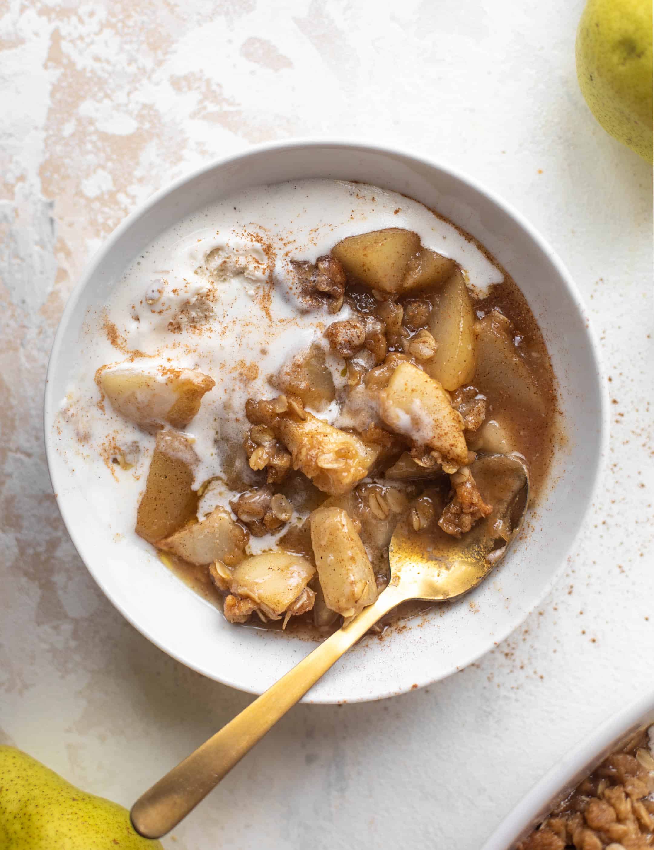 chai pear crisp
