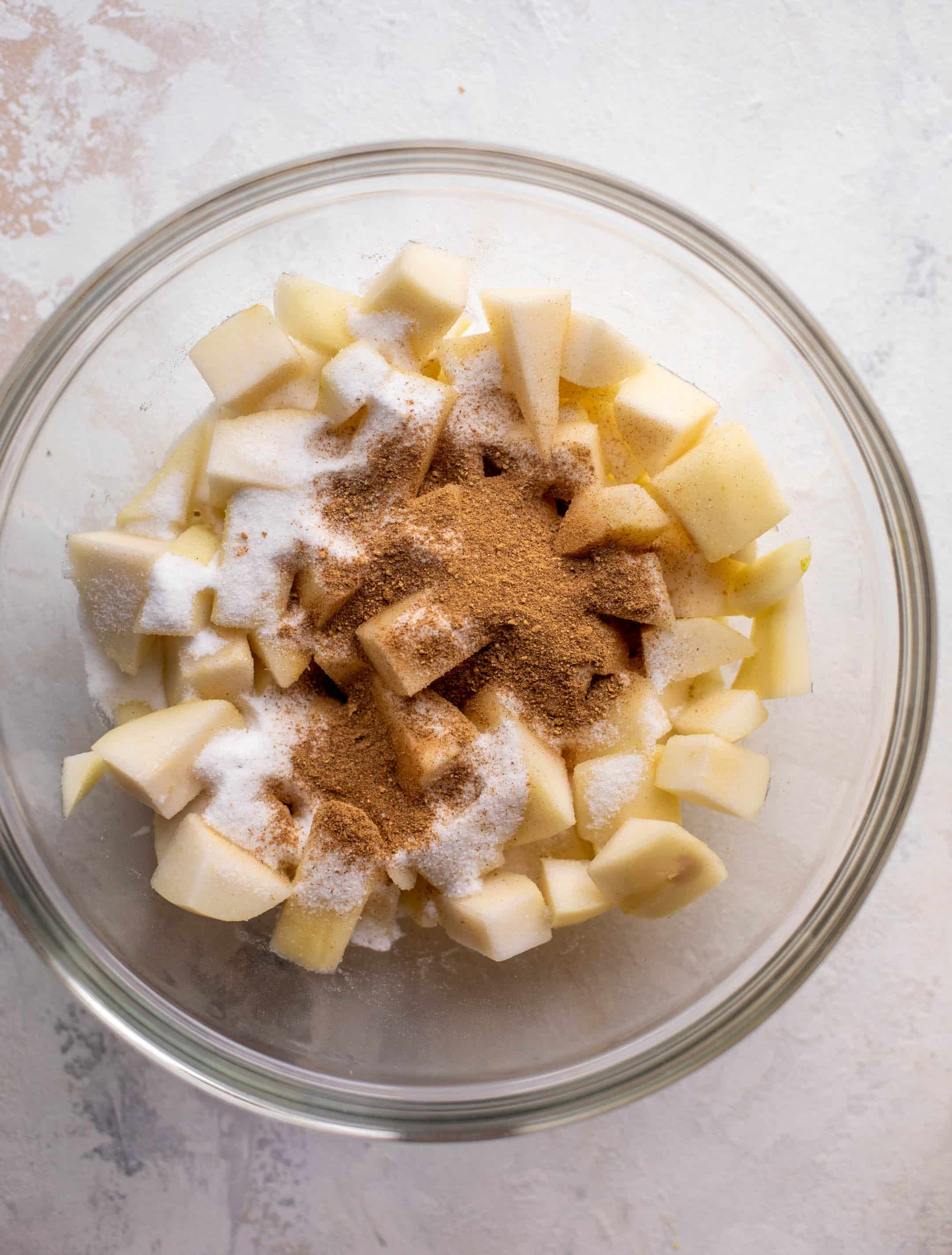 pears with sugar and chai spice