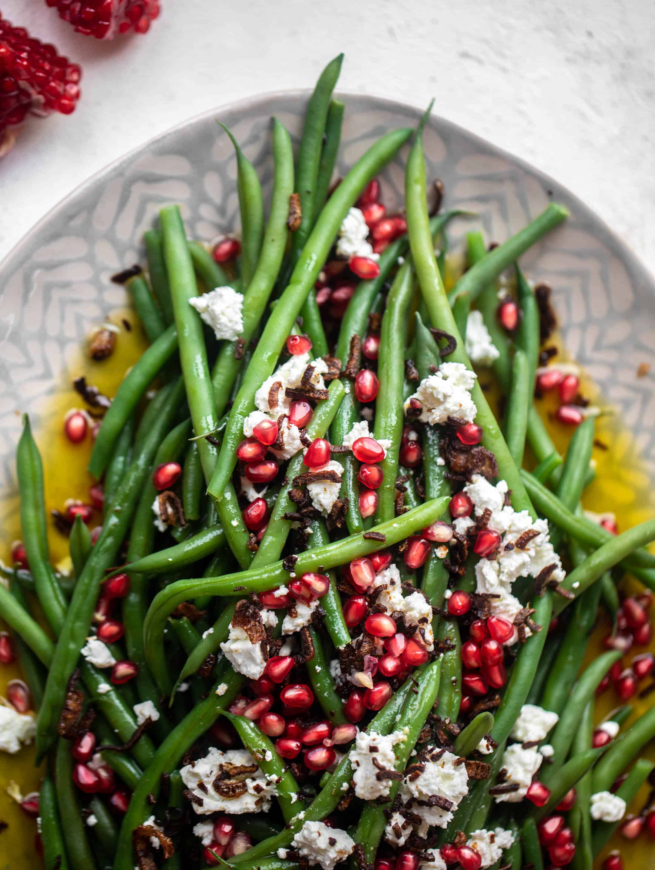 maple mustard green bean salad