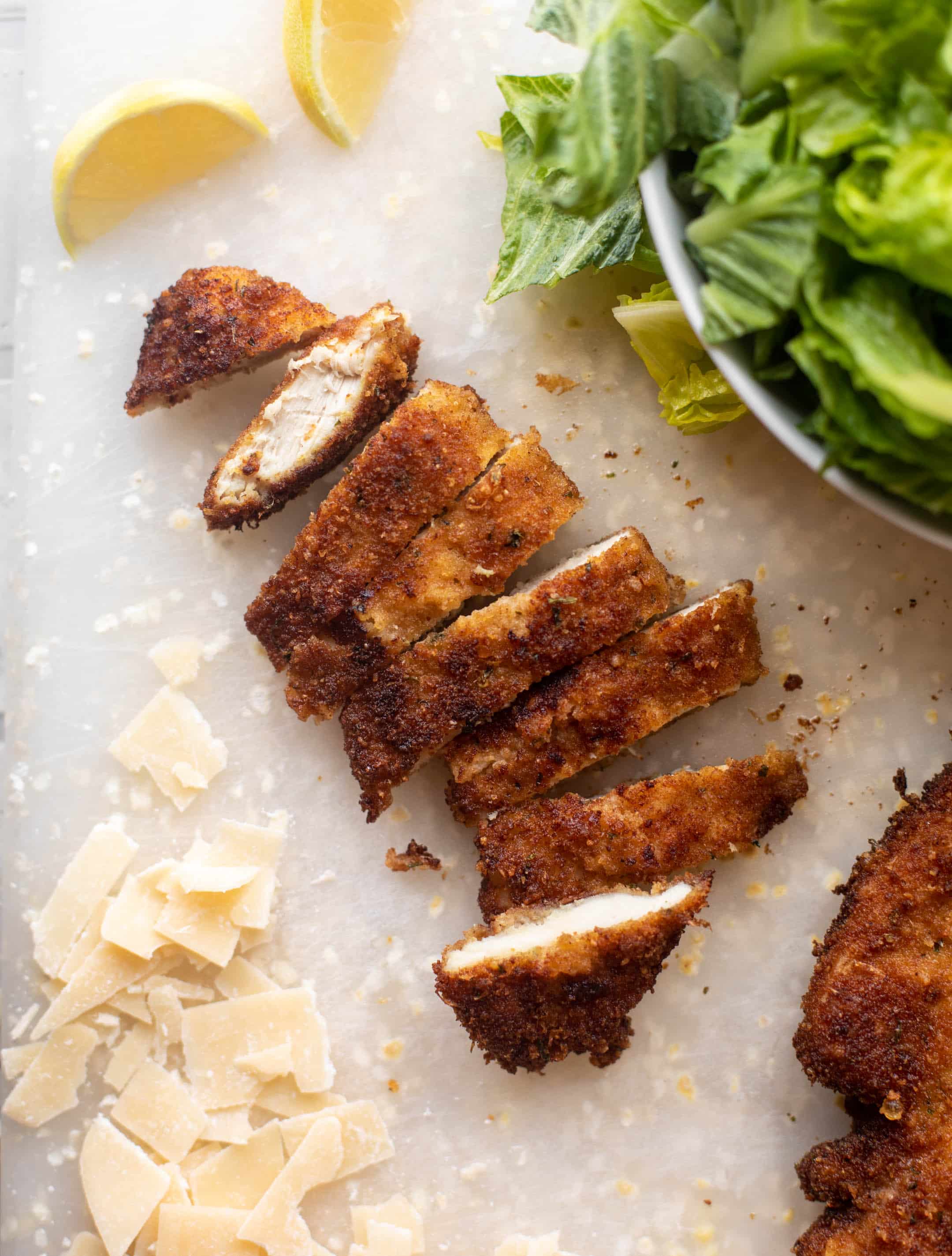 lemon chicken caesar cutlets