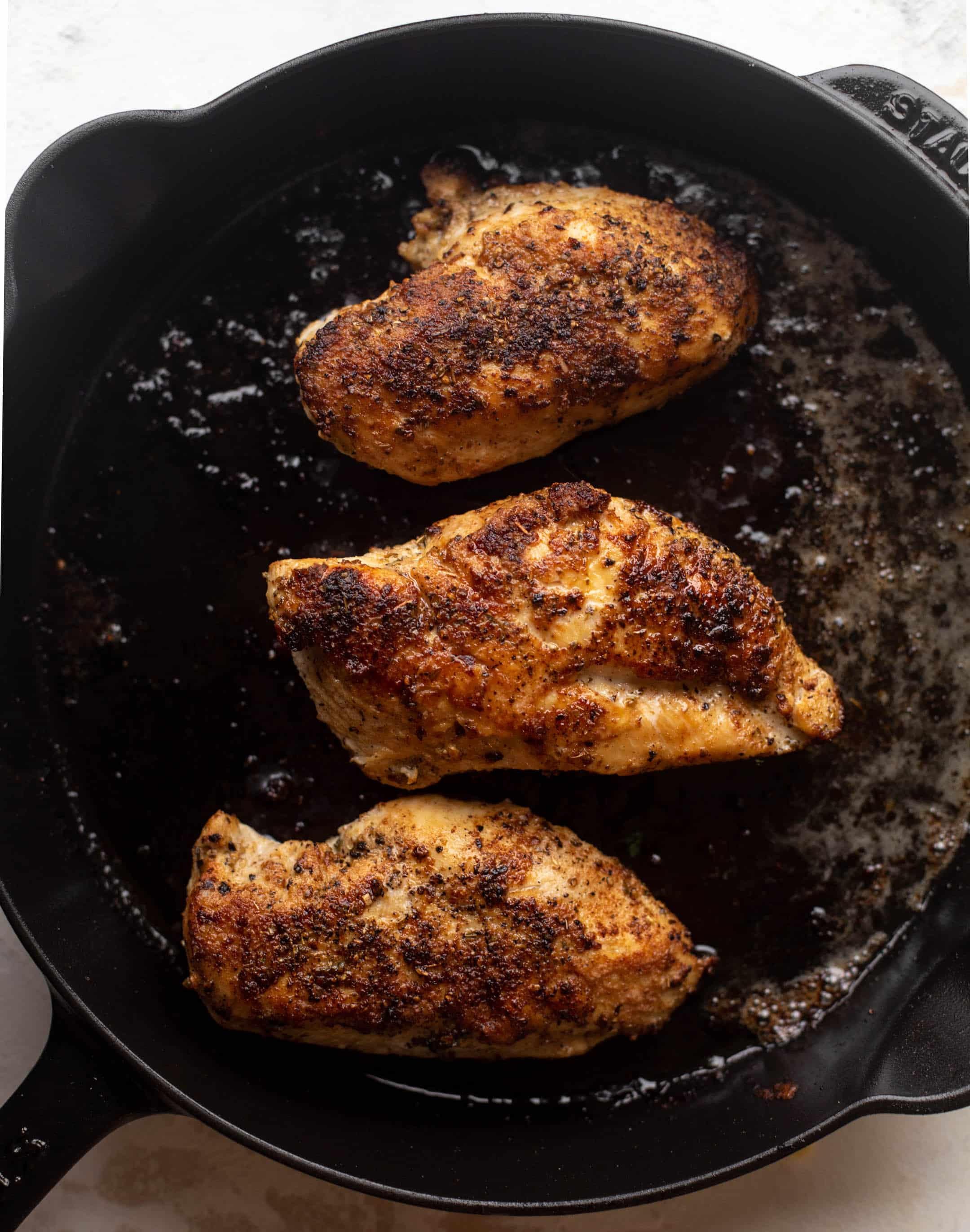 seared cast iron chicken