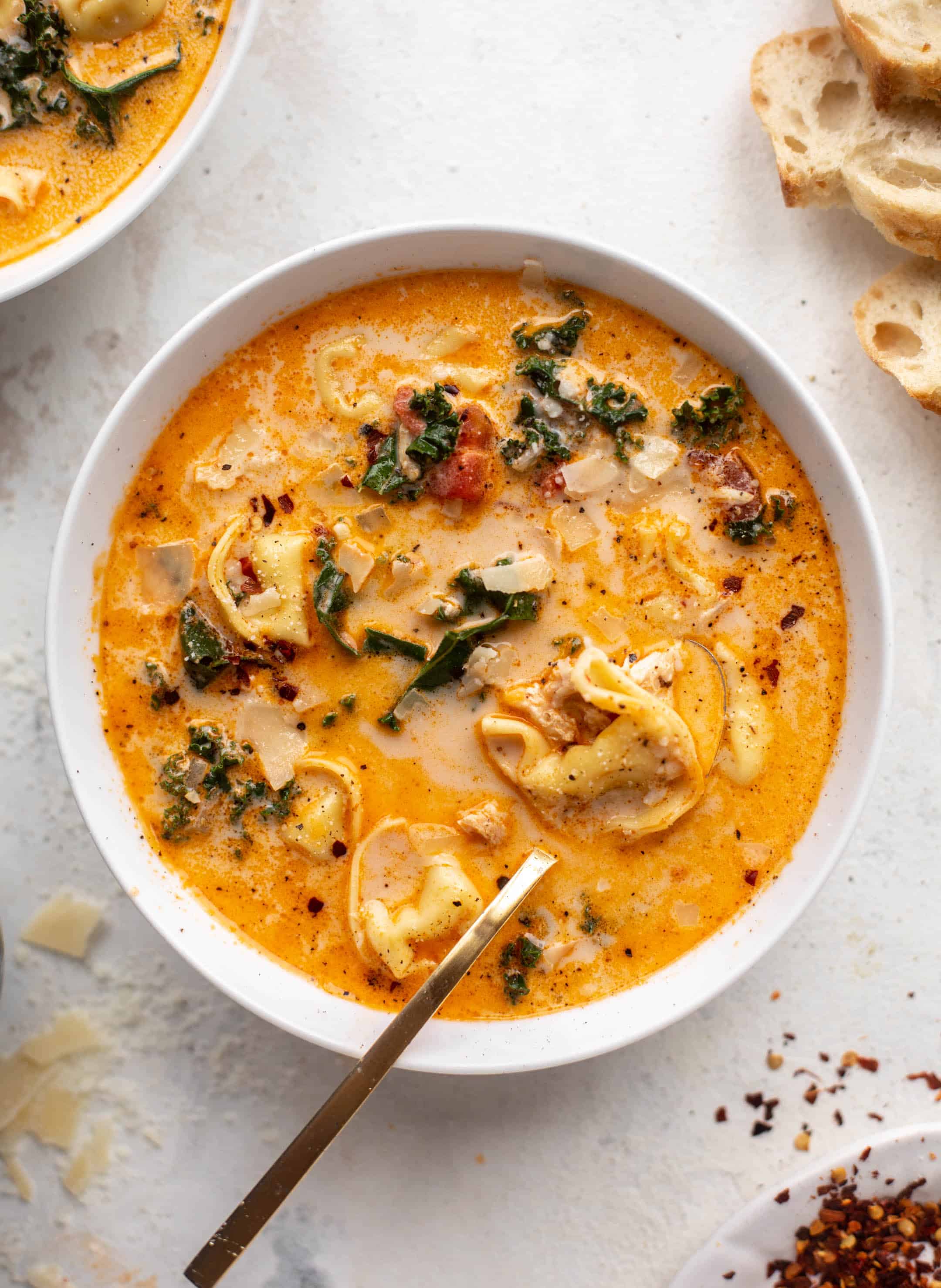 fire roasted chicken tortellini soup