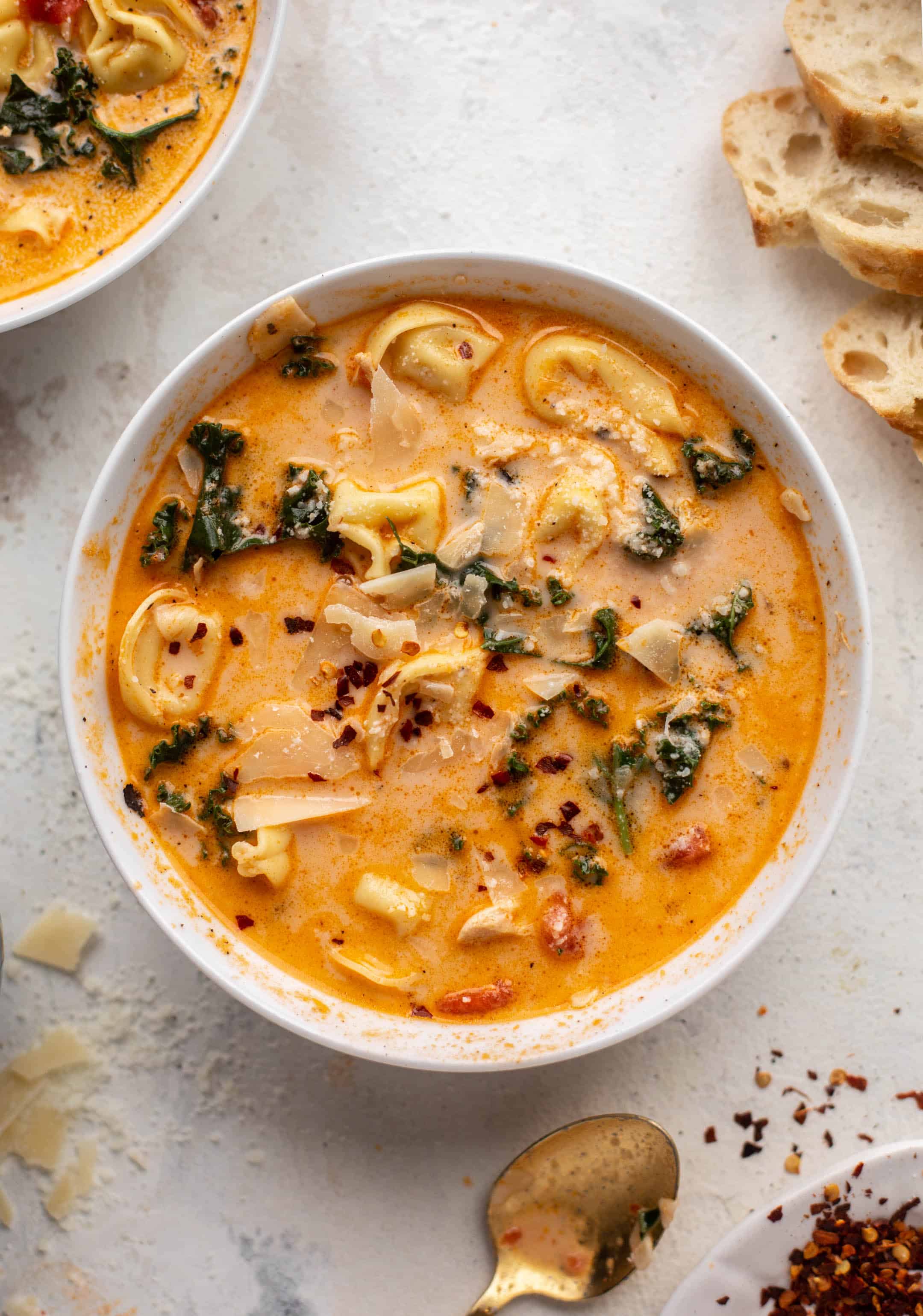 fire roasted chicken tortellini soup