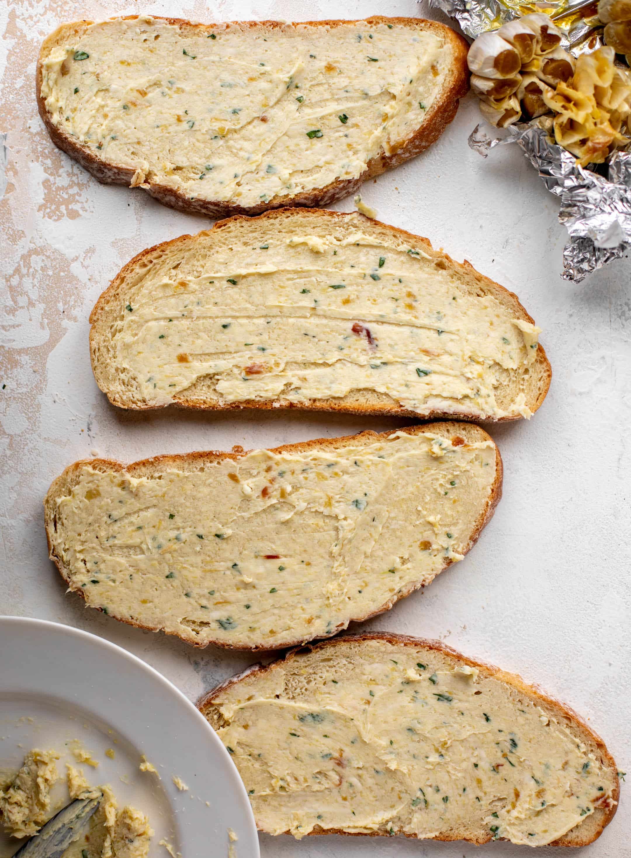 garlic bread grilled cheese