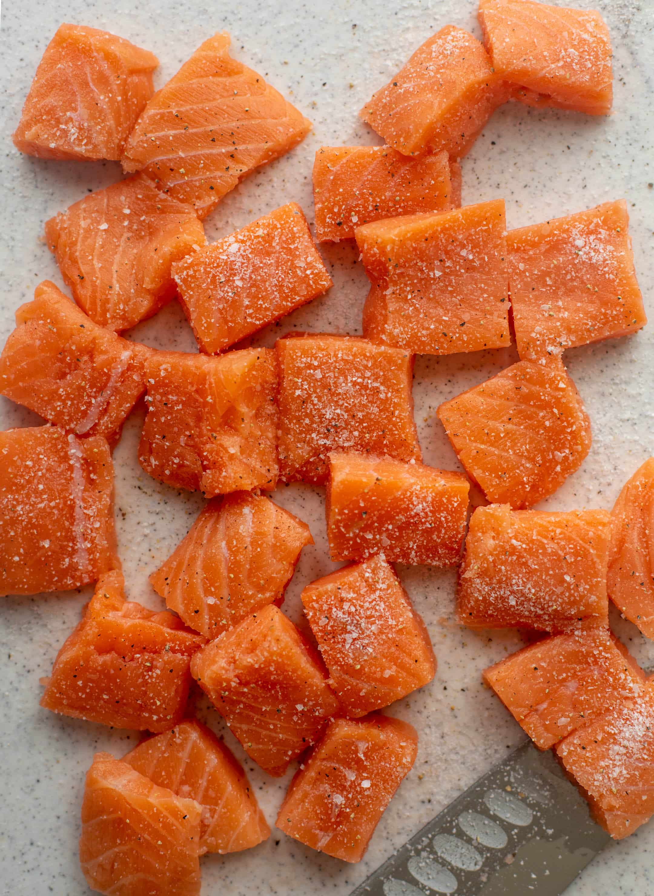 chopped salmon