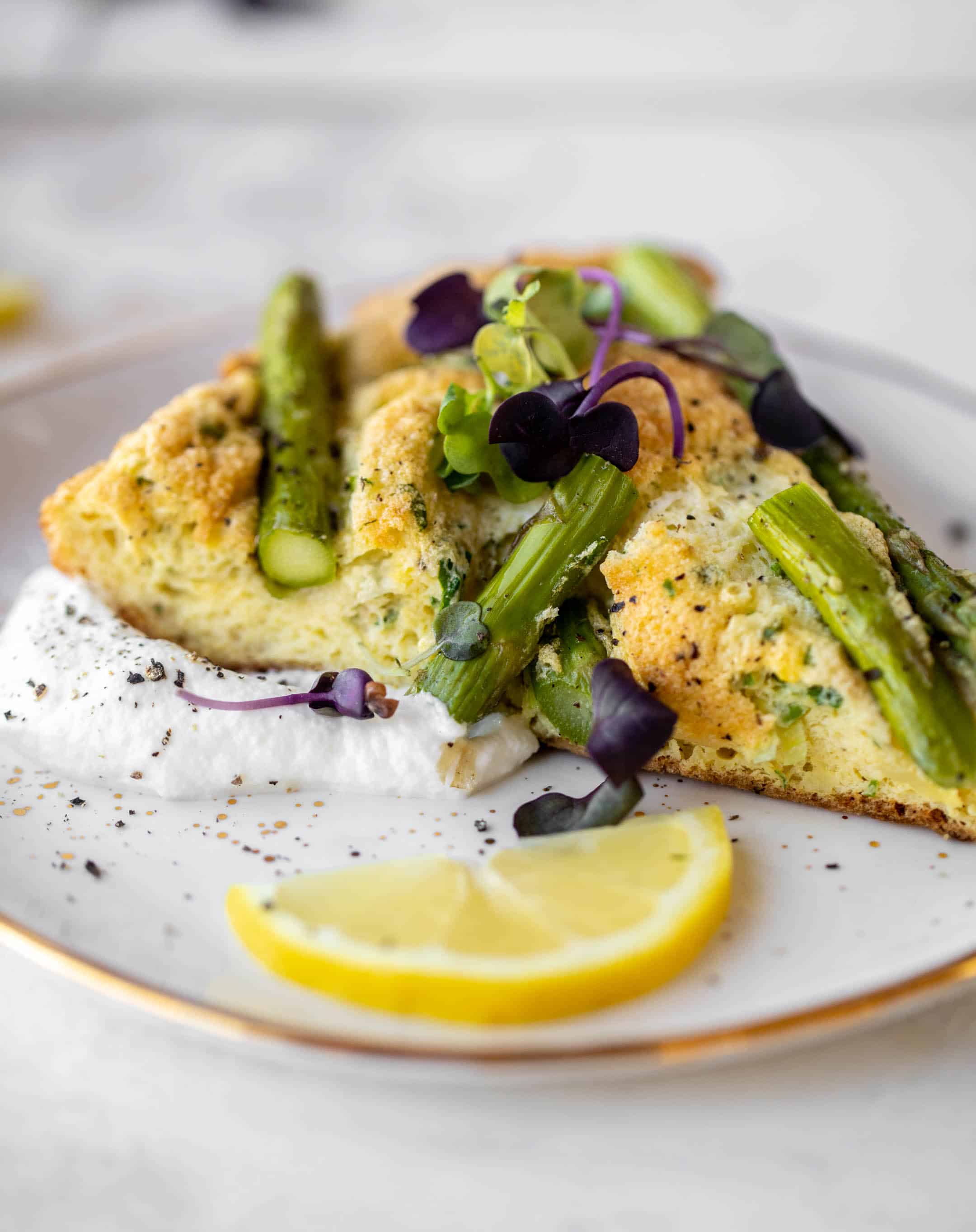 asparagus souffle frittata