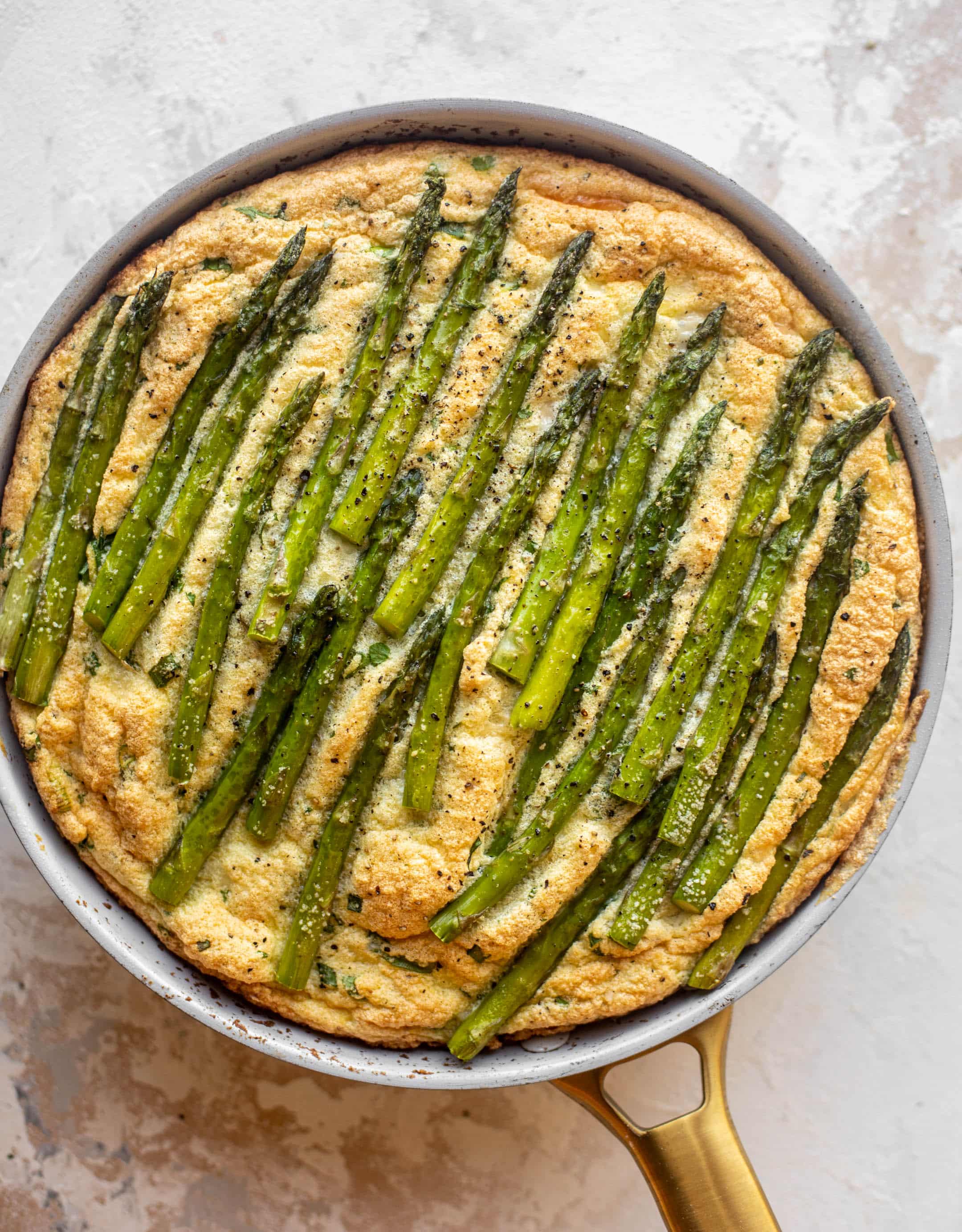 asparagus souffle frittata