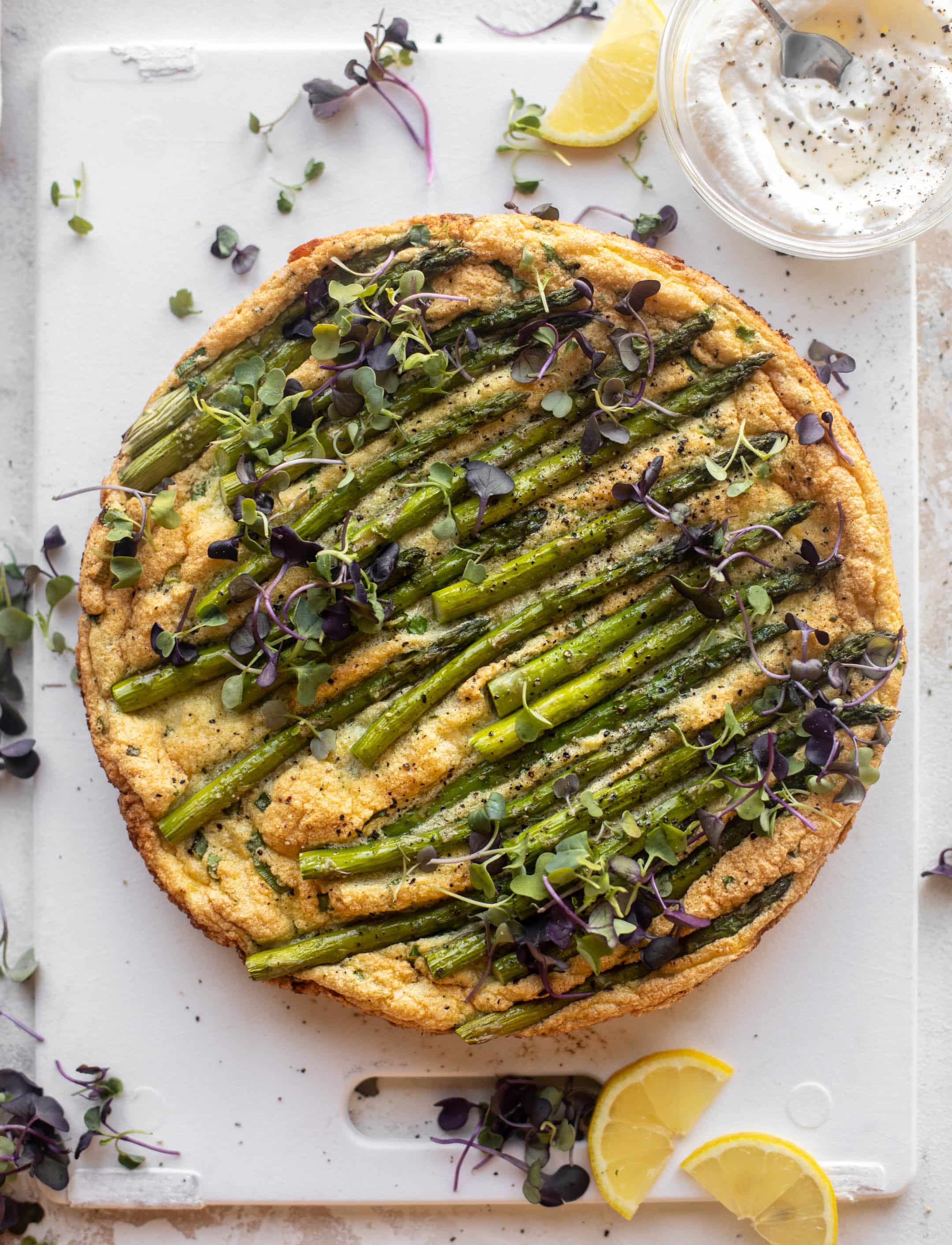 asparagus souffle frittata