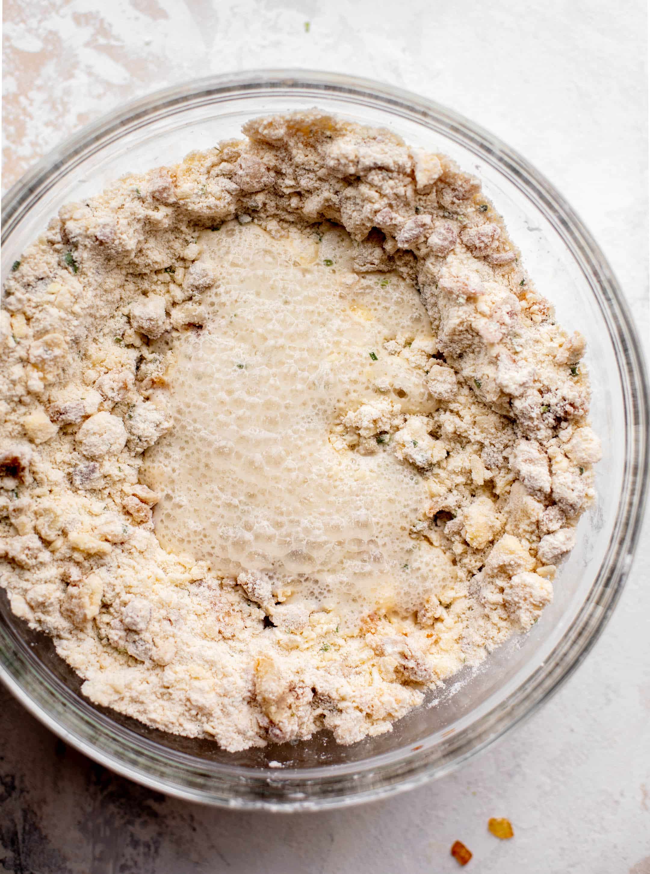beer bread scone dough