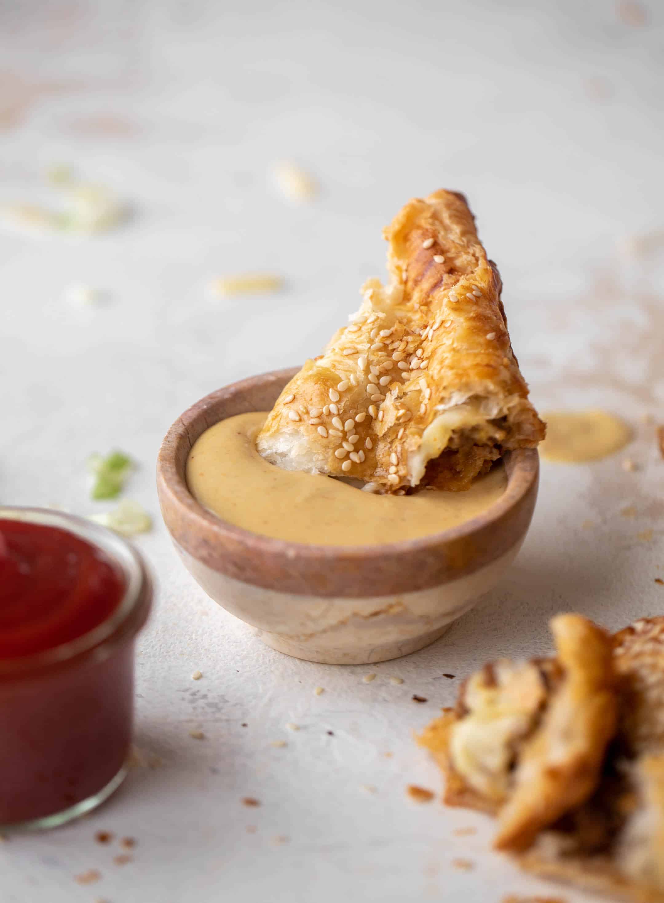 cheeseburger puff pastry pockets