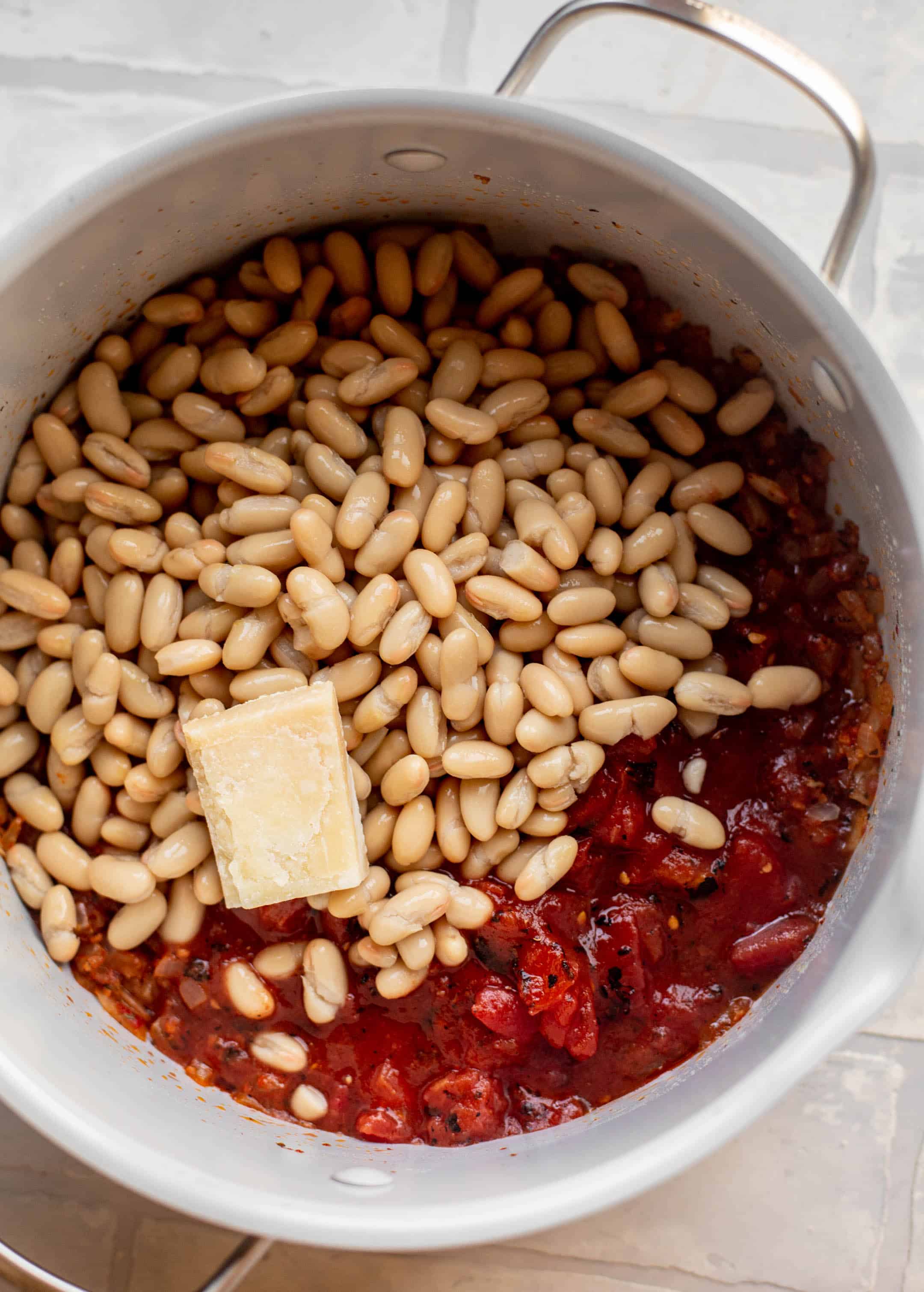 white beans and parmesan broth