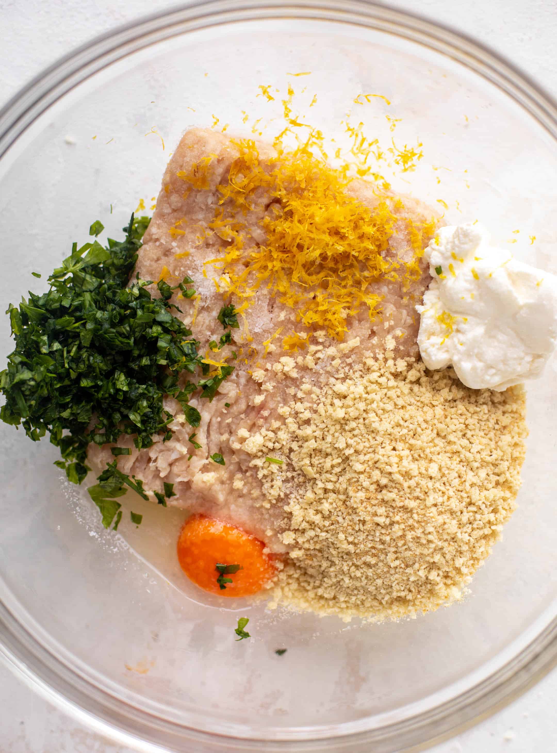 chicken meatball mixture