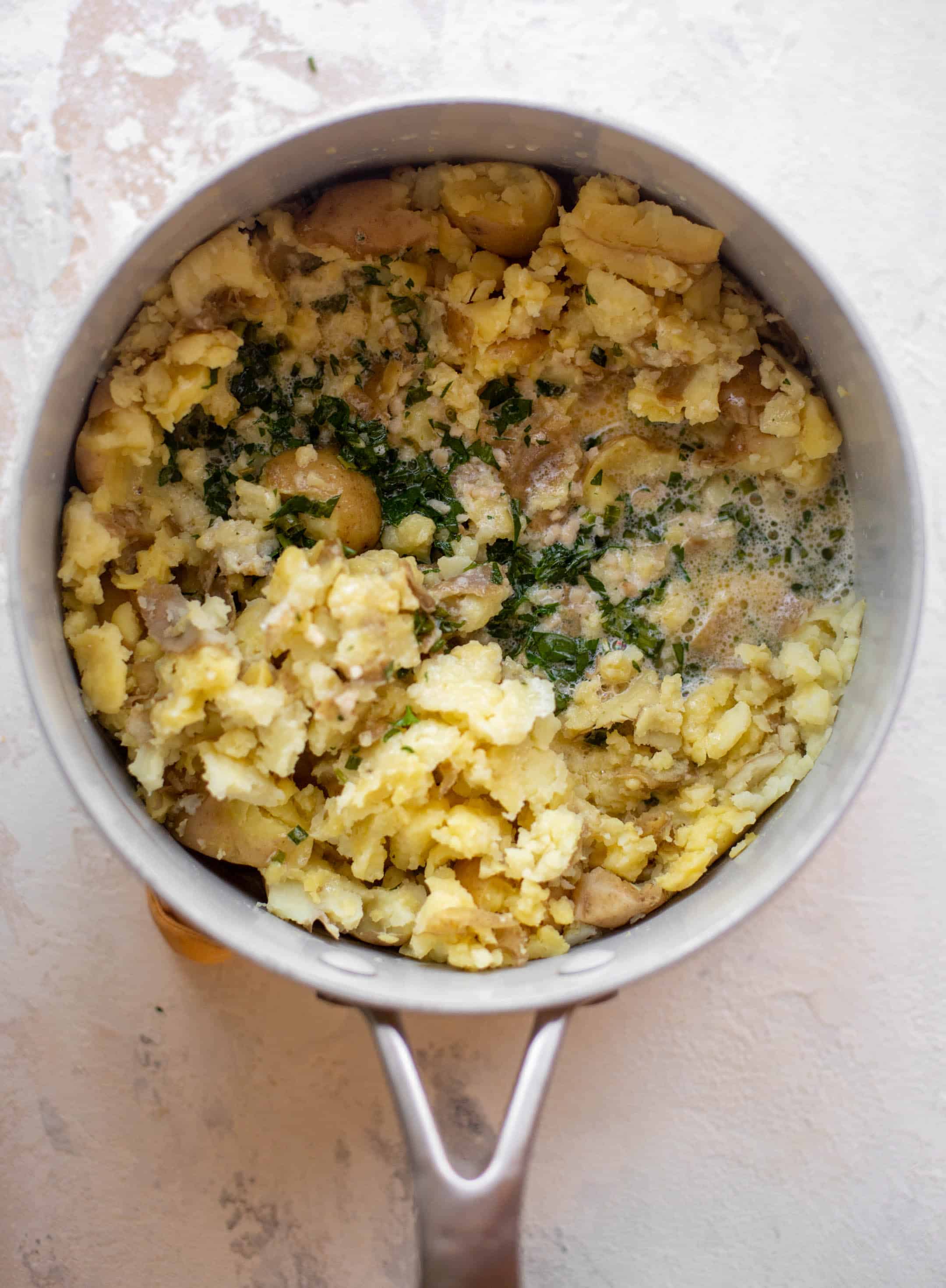 spring smashed potatoes