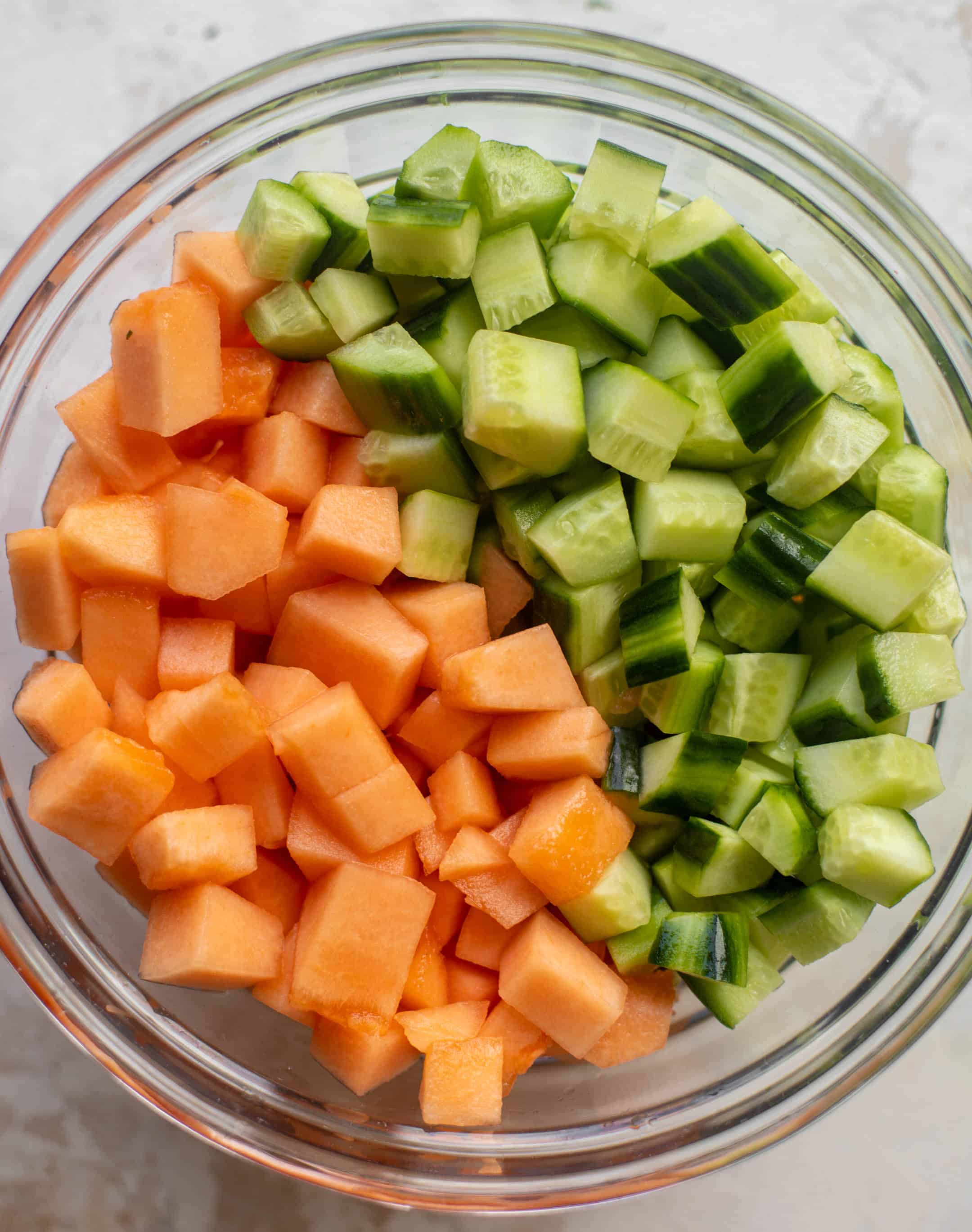 cantaloupe and cucumber