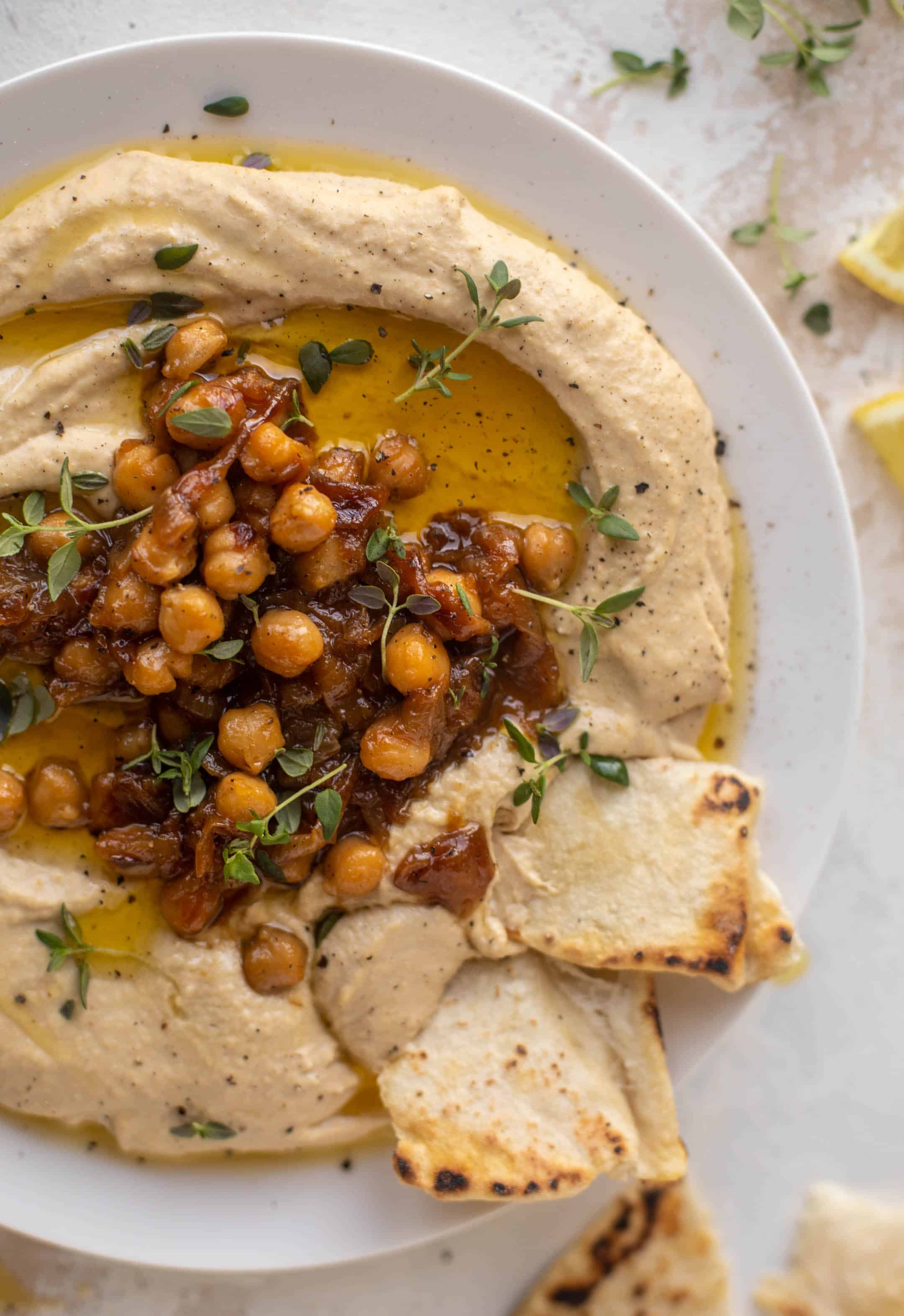 caramelized onion hummus