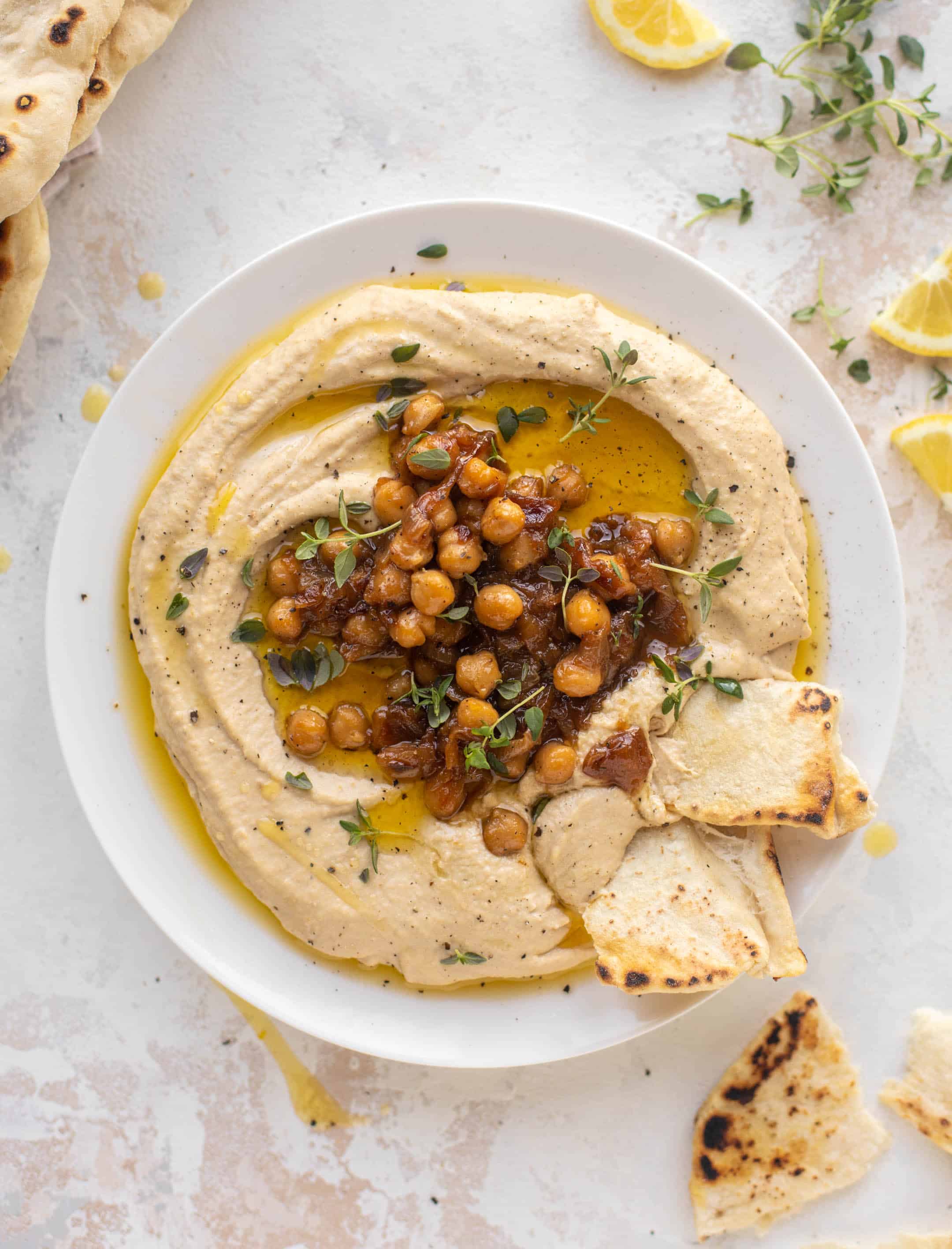 caramelized onion hummus