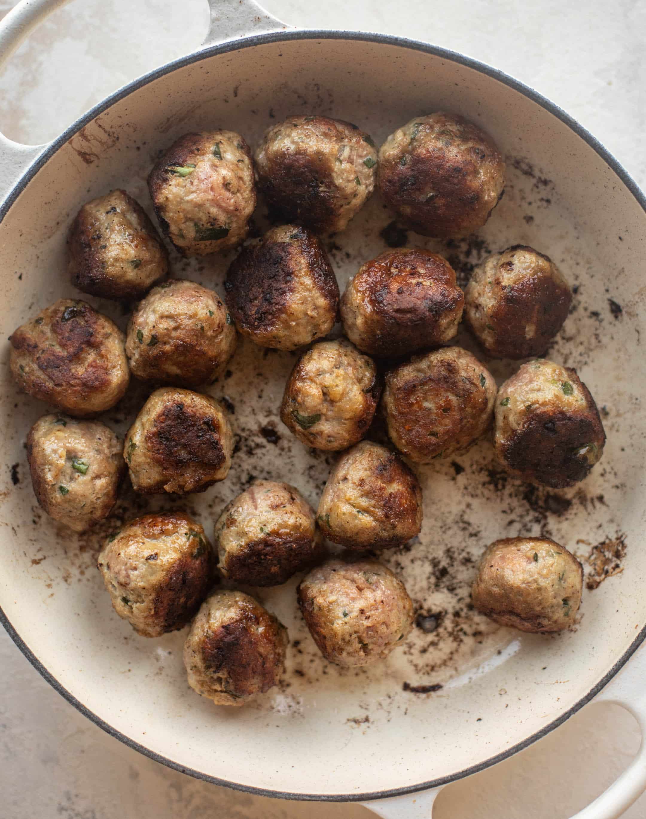 basil turkey meatballs