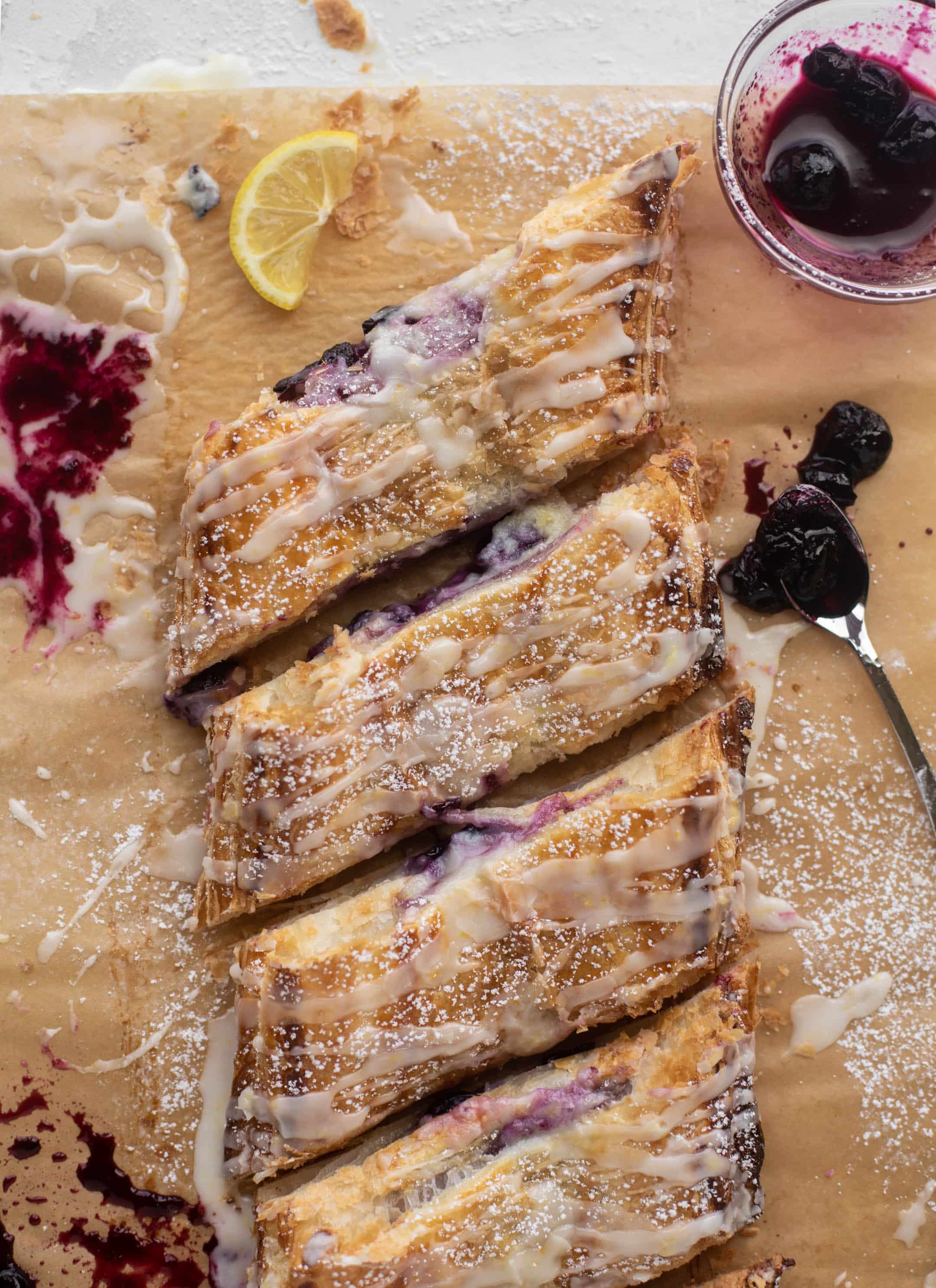 lemon blueberry cheese danish