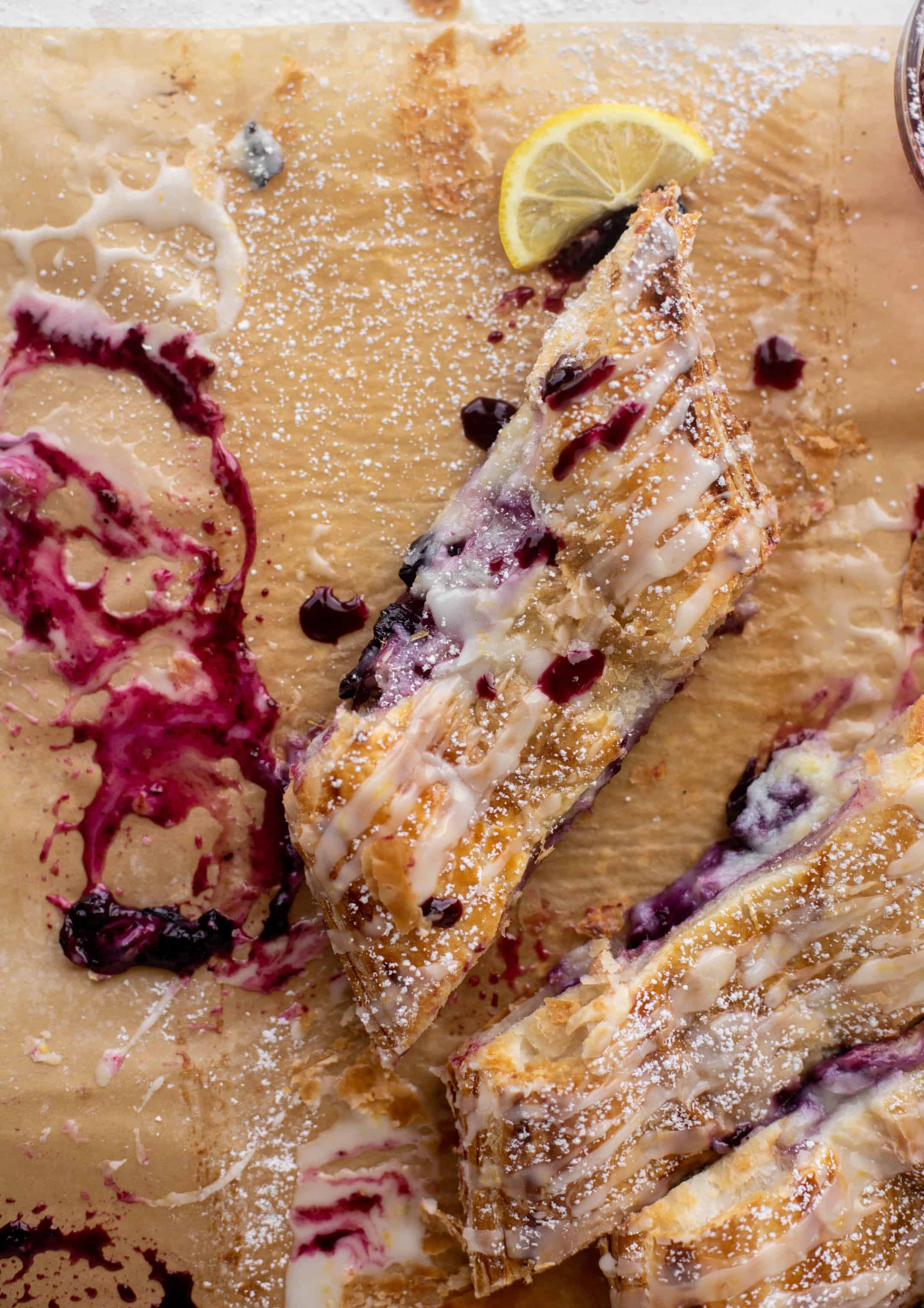 lemon blueberry cheese danish