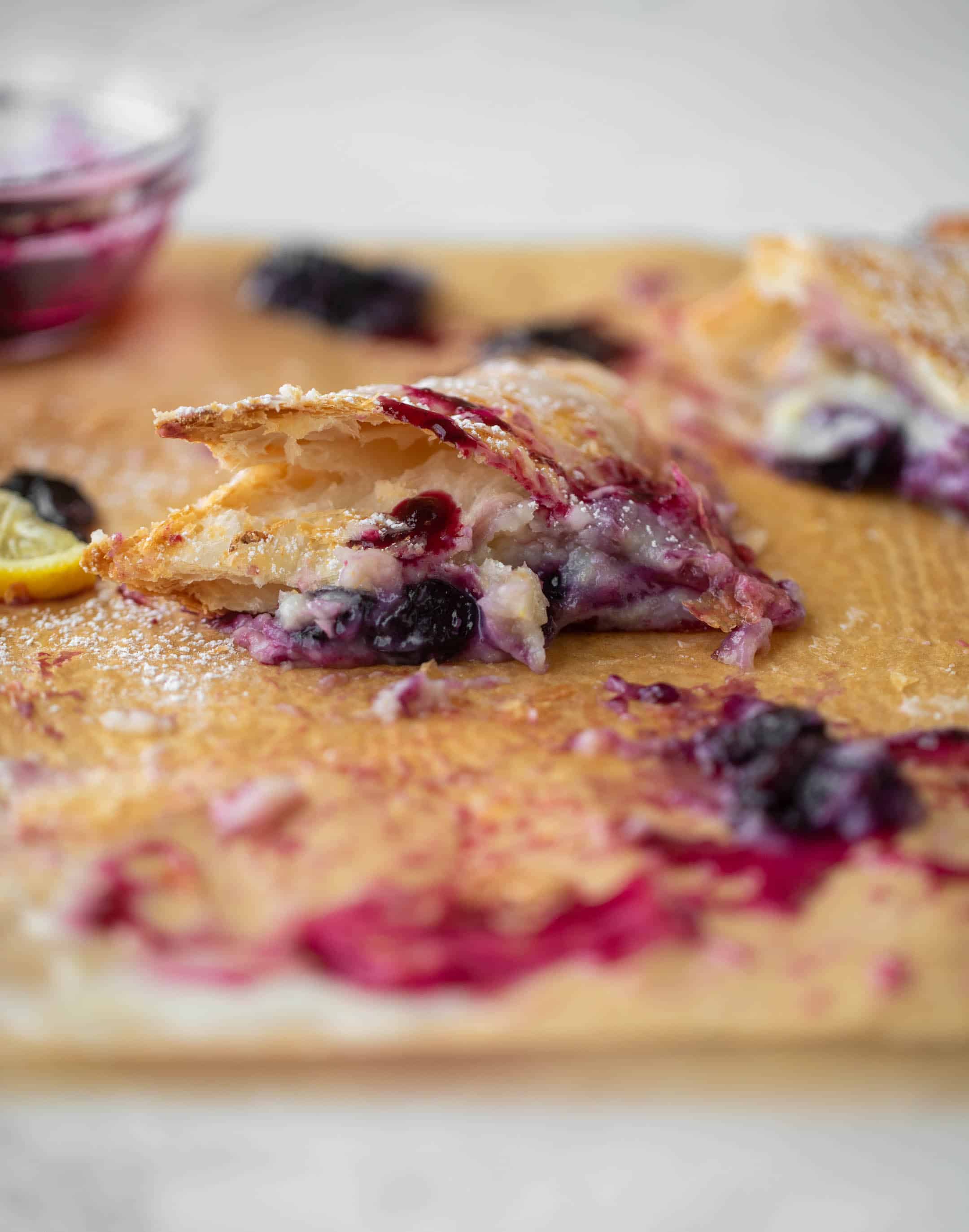 lemon blueberry cheese danish