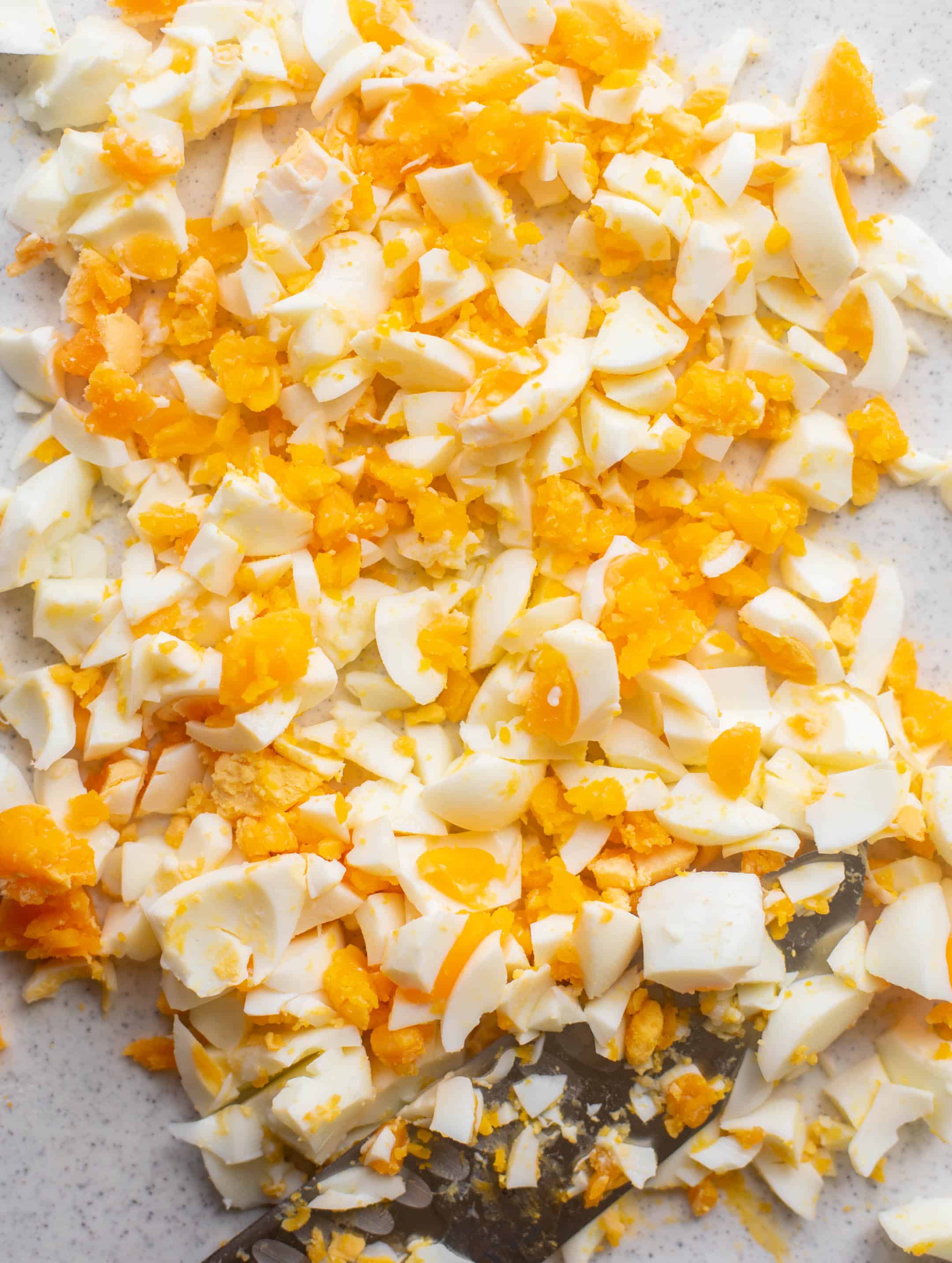 chopped hard boiled eggs