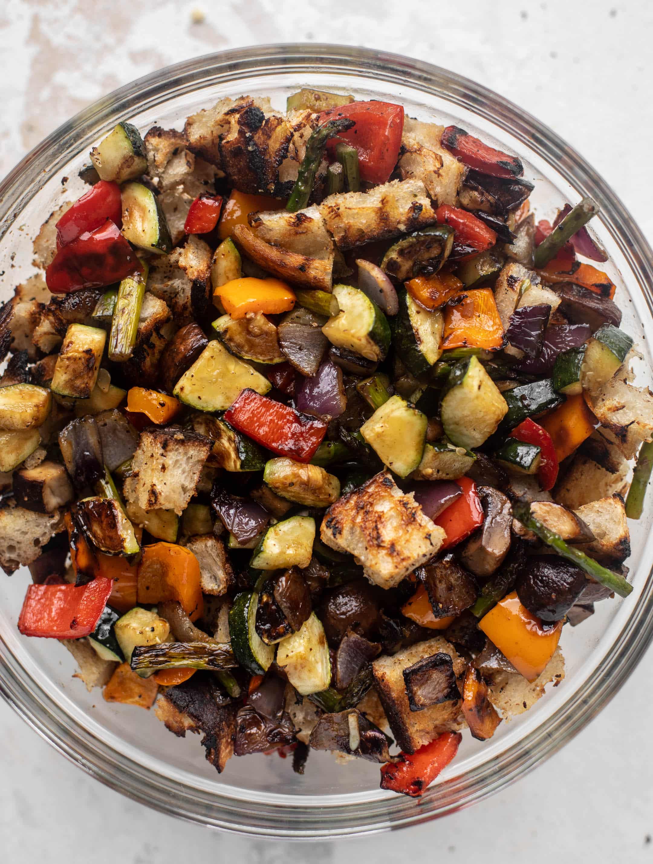 grilled vegetable panzanella