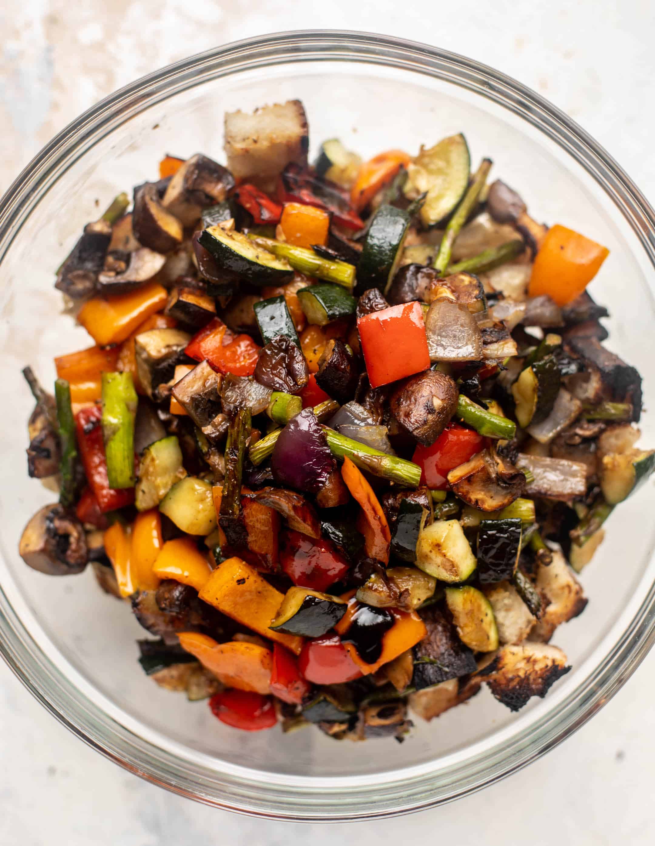 grilled vegetable panzanella