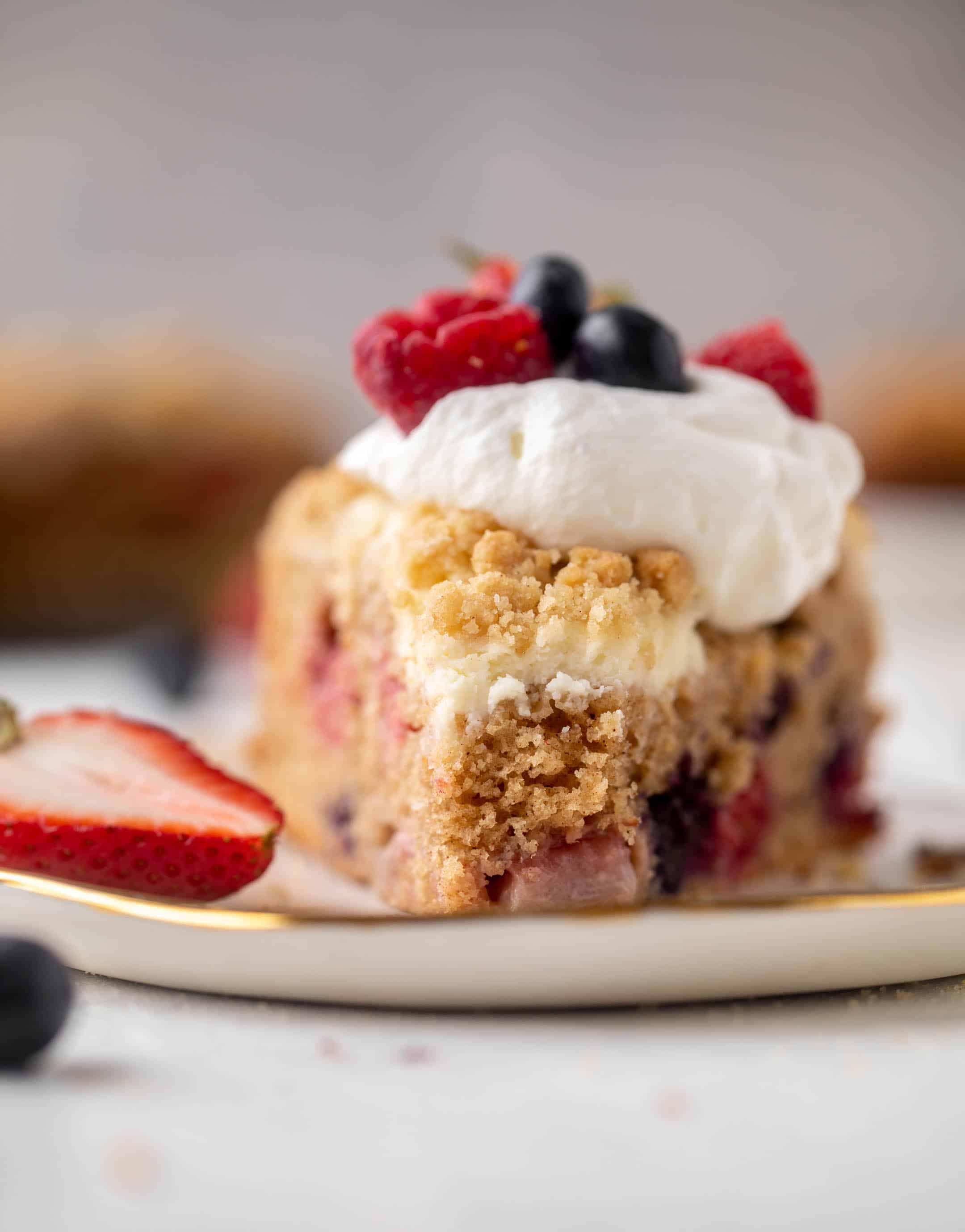red white and blue coffee cake