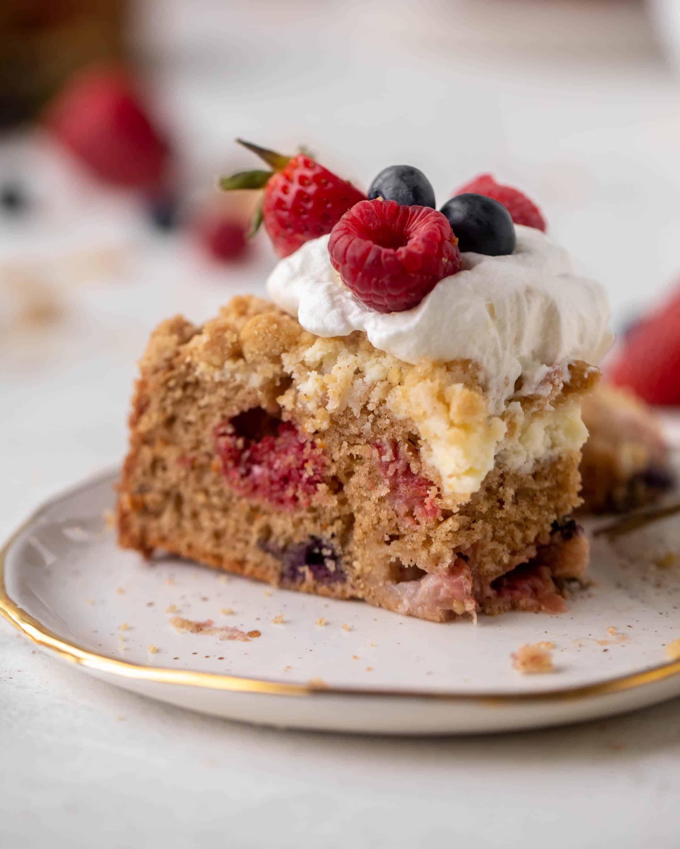 triple berry cream cheese coffee cake