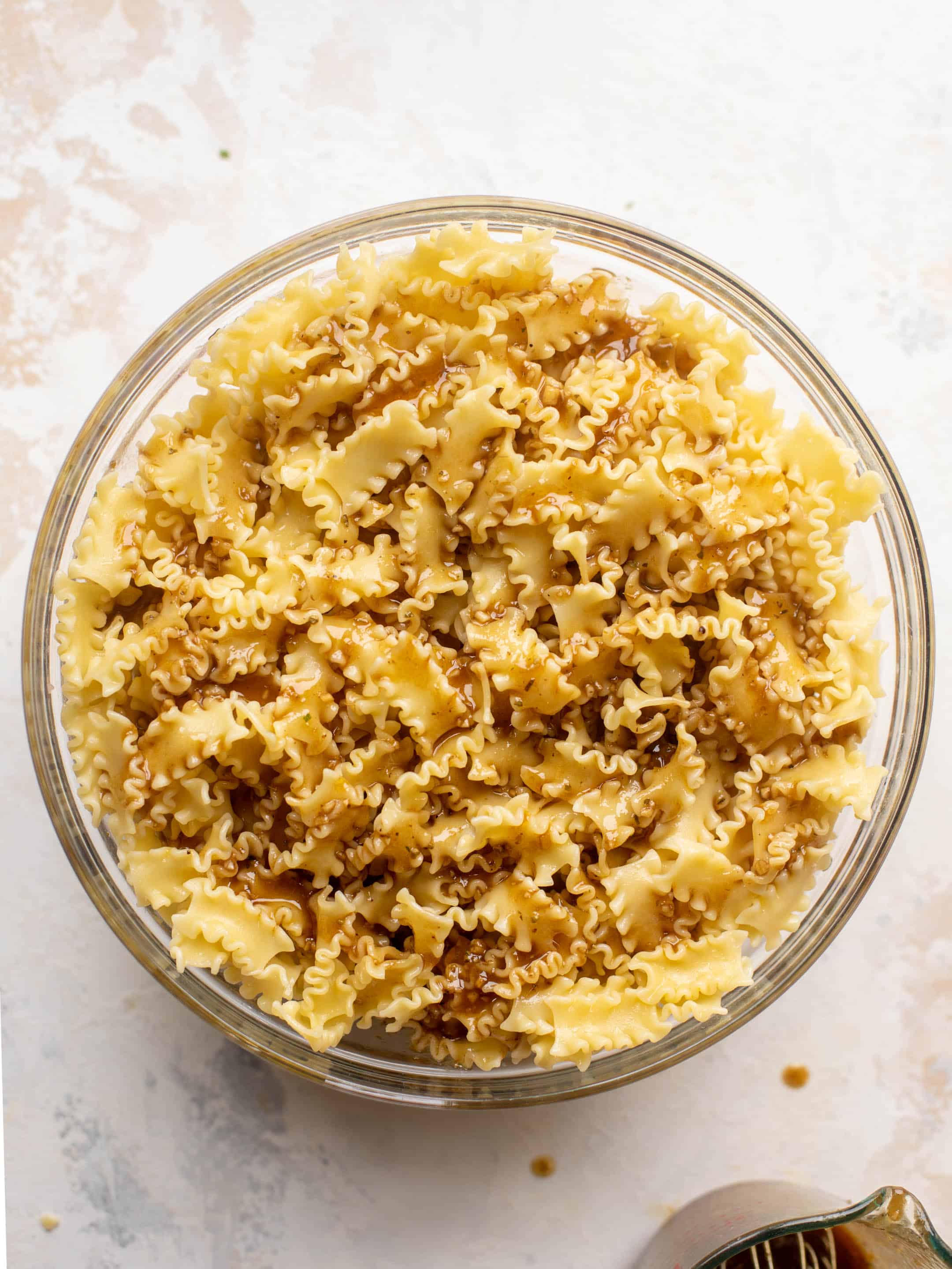 pasta with balsamic dressing