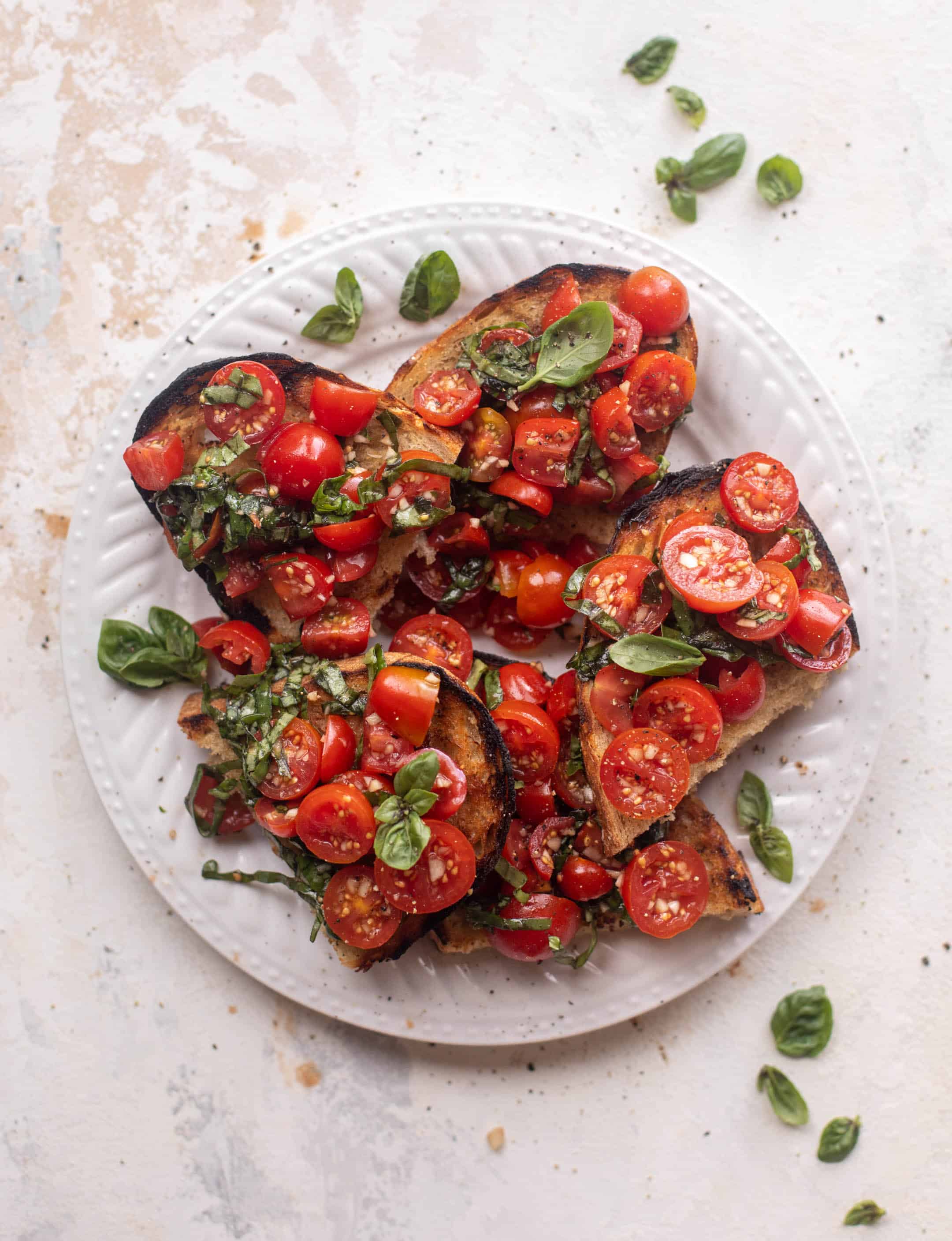 10 minute grilled bruschetta