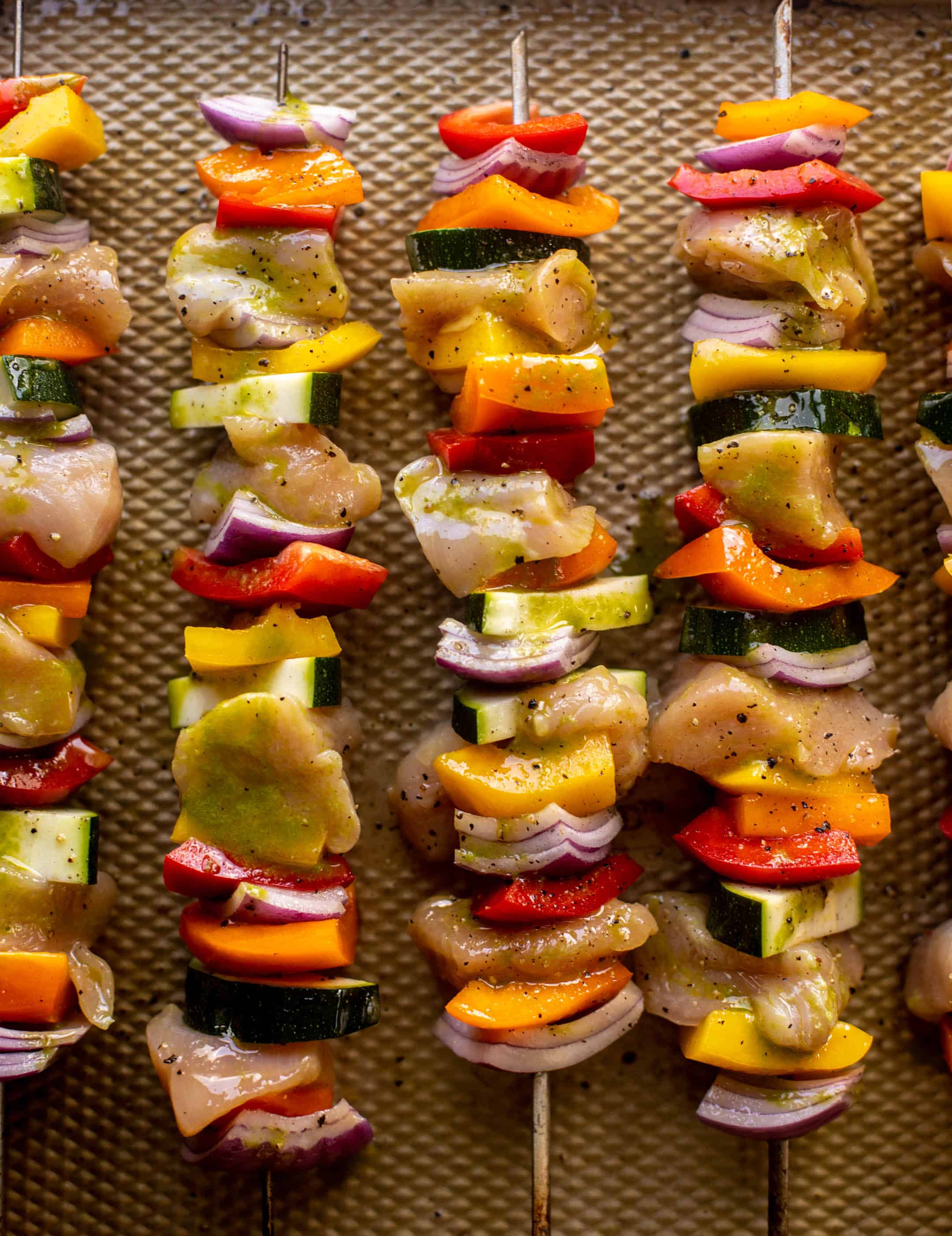 summer chicken skewers