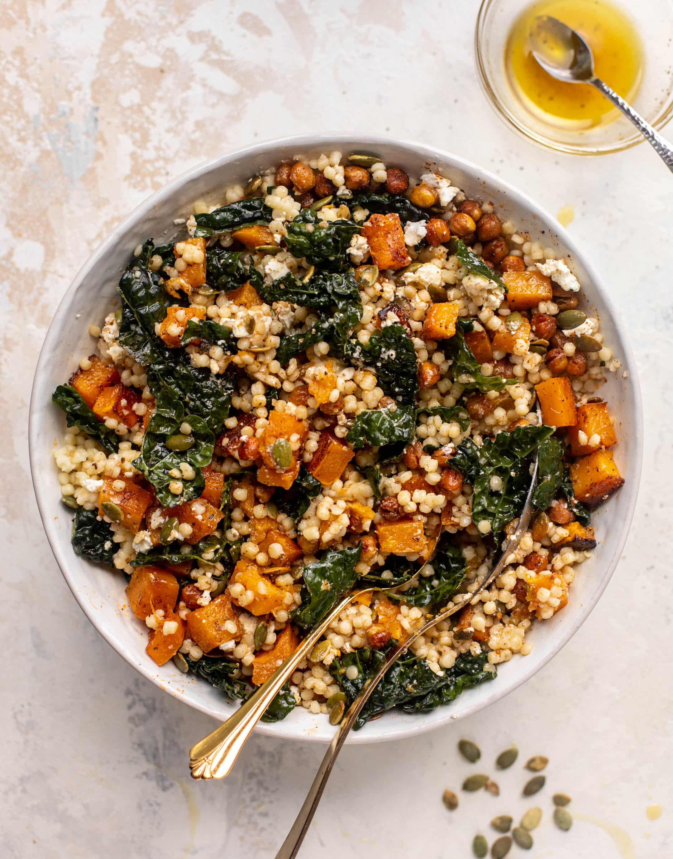 butternut couscous bowls with maple vinaigrette
