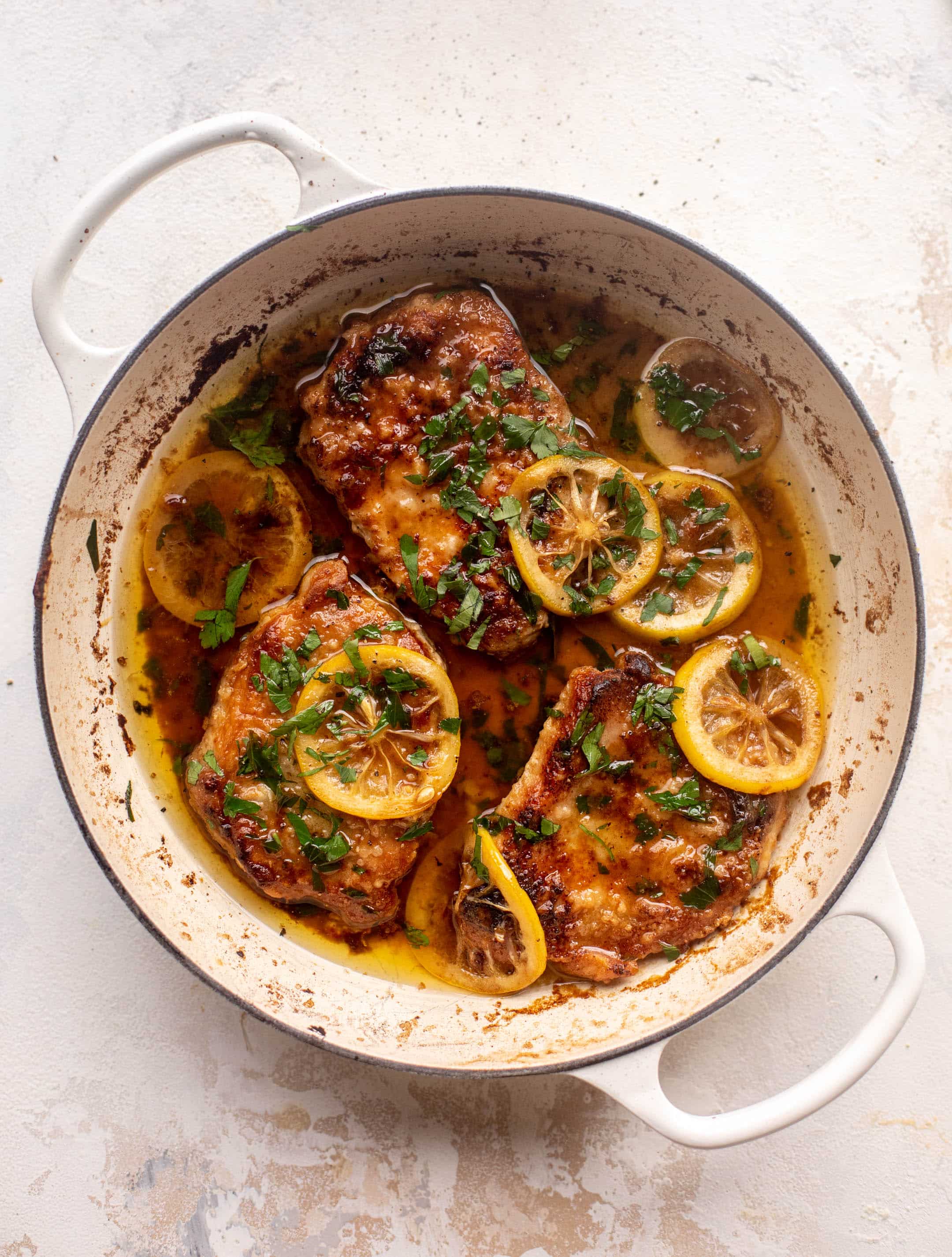 lemon butter pork chops