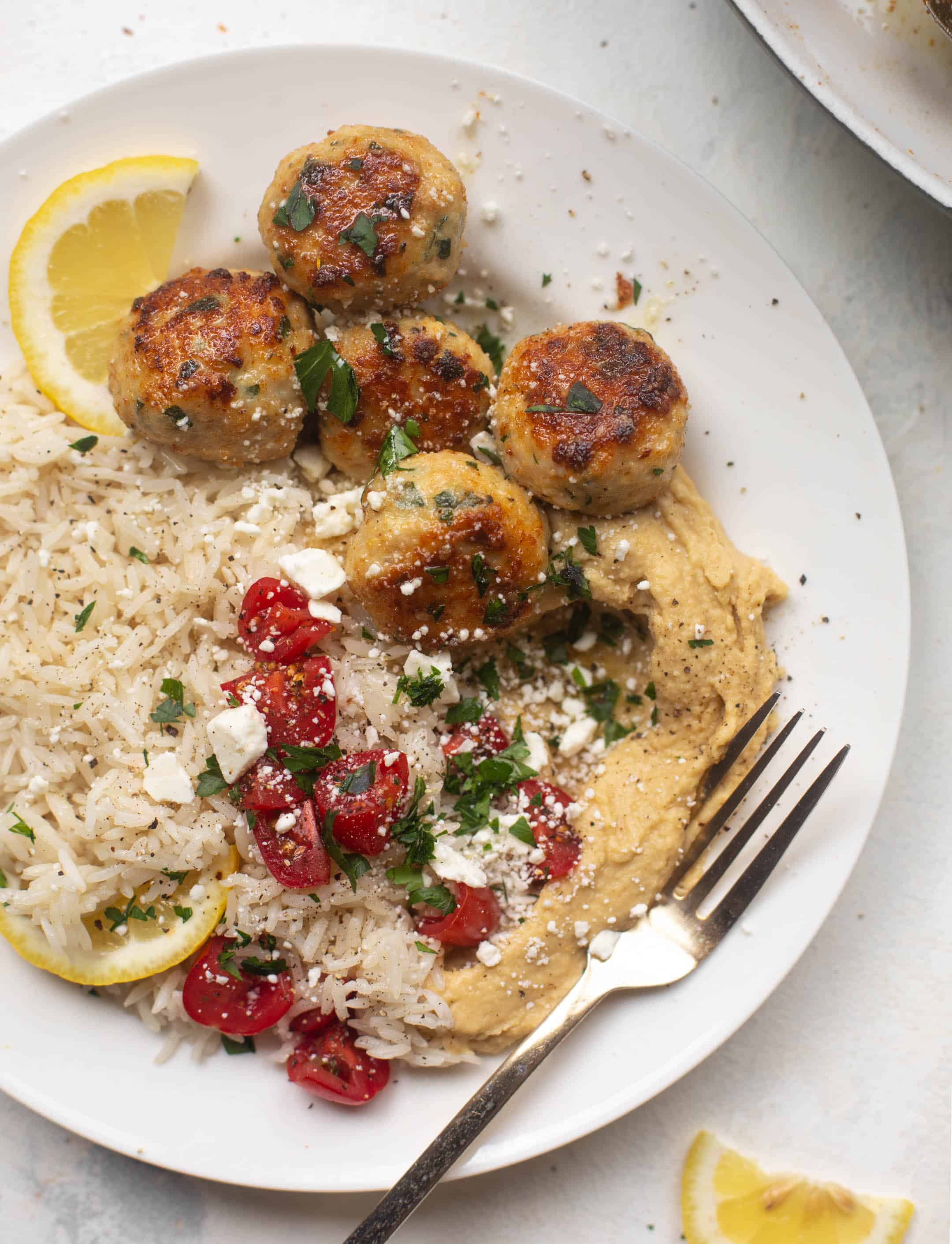 lemon herb chicken meatballs