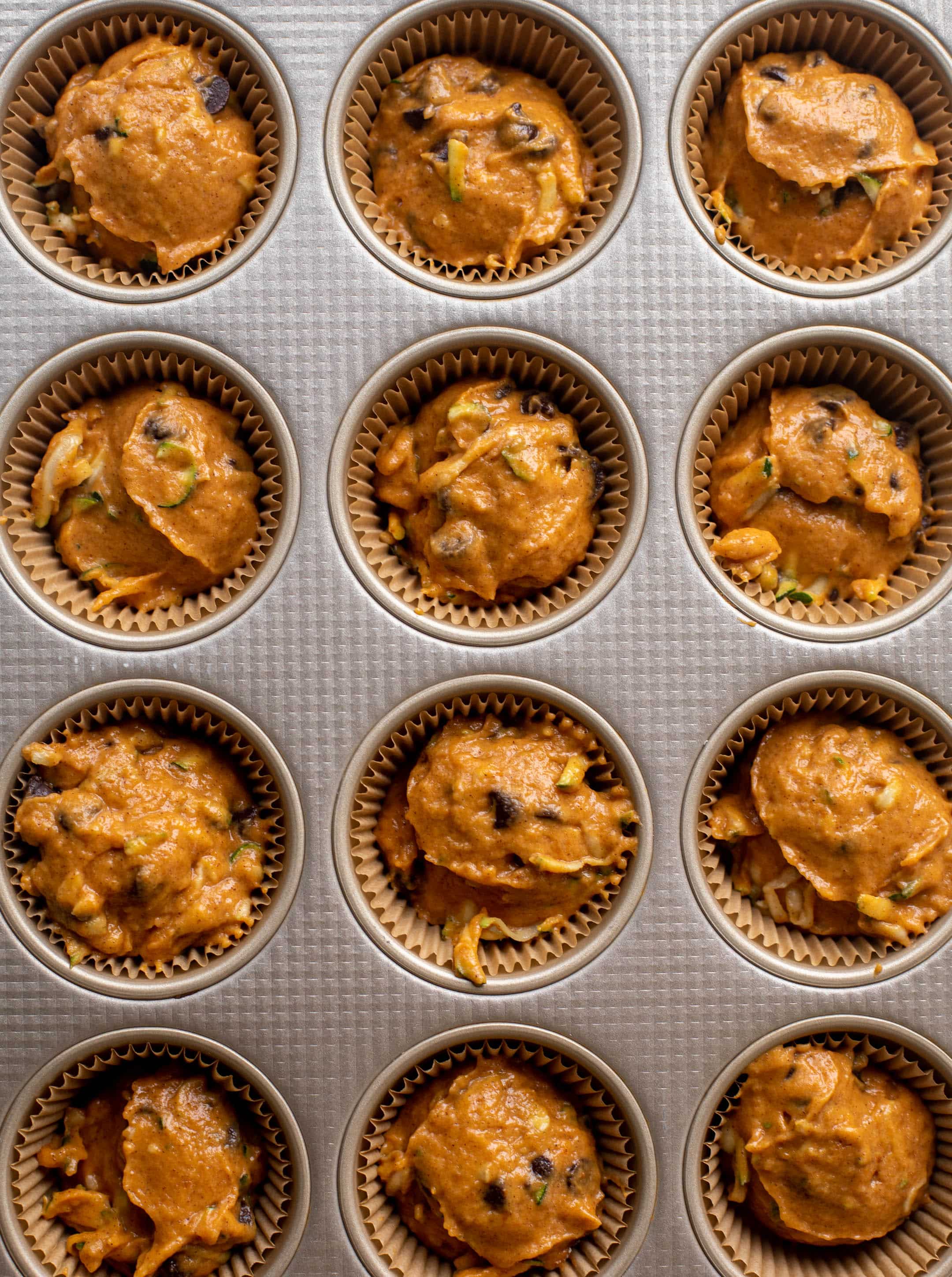 pumpkin zucchini muffins