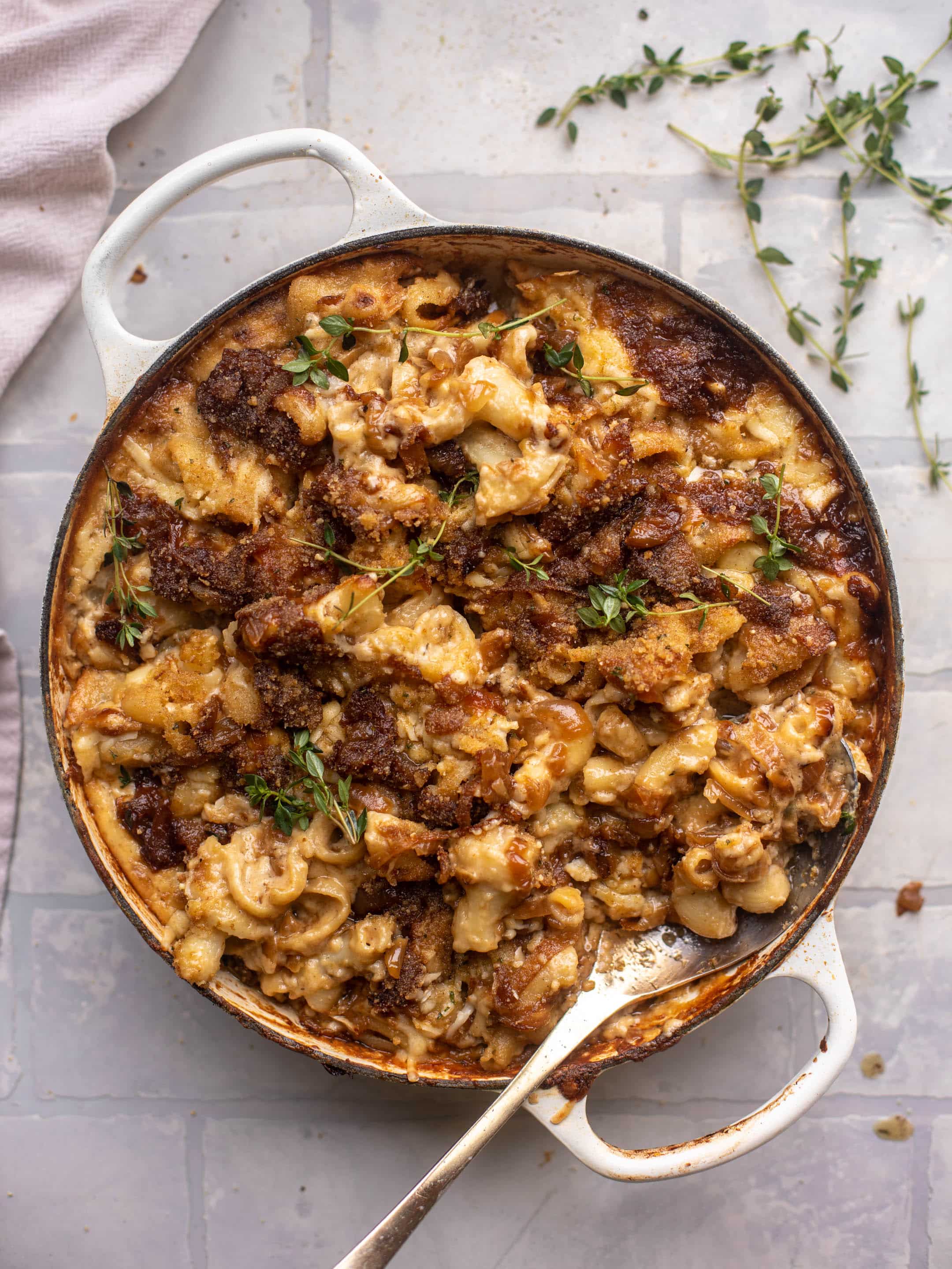 french onion mac and cheese