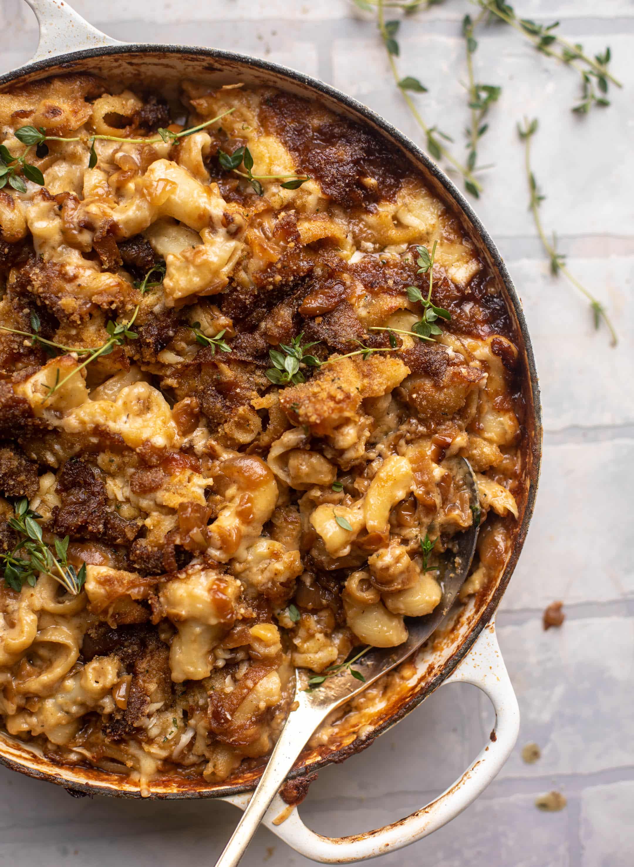 french onion mac and cheese
