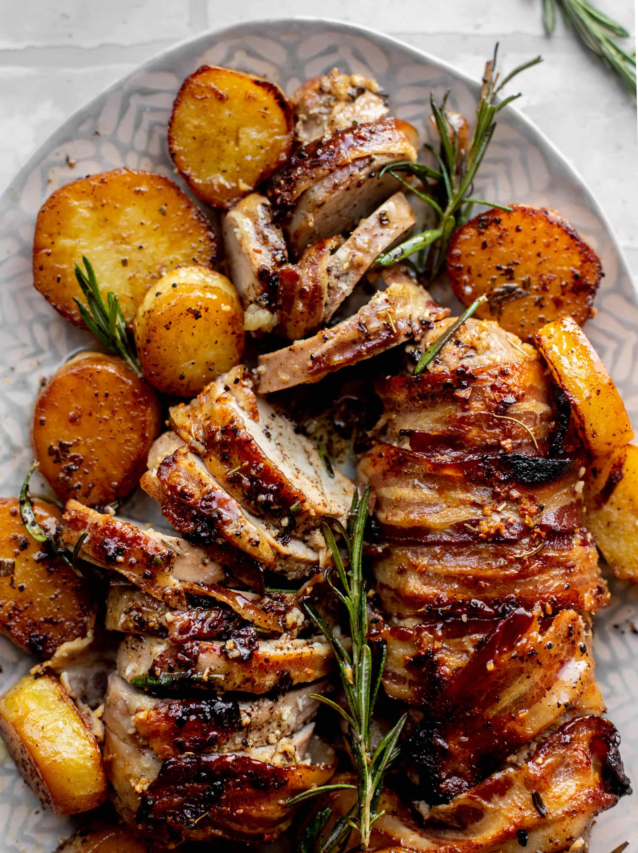 bacon wrapped pork tenderloin