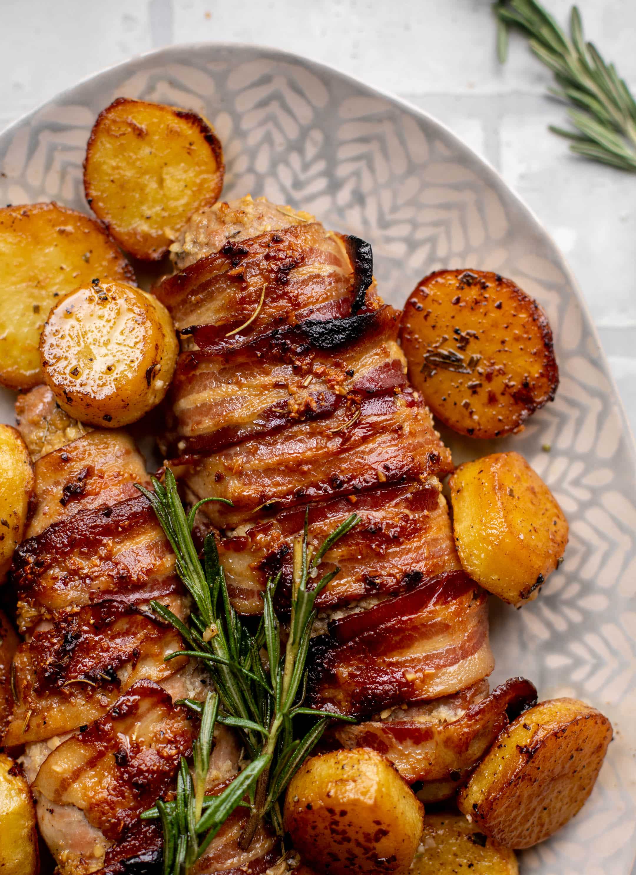 bacon wrapped pork tenderloin
